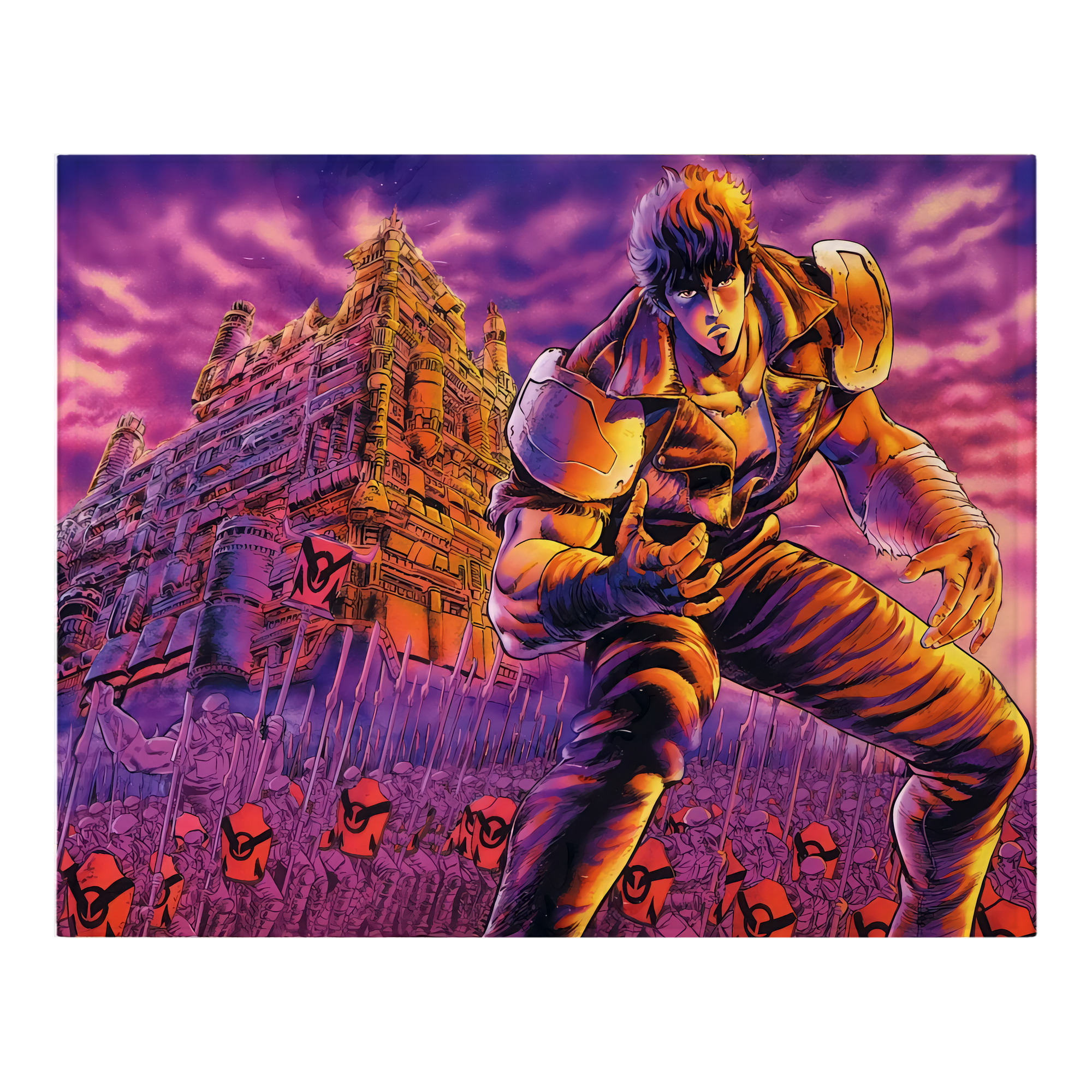 （画像用） 北斗の拳 Fist of the North Star フランネルブランケット・多サイズ対応（横型）