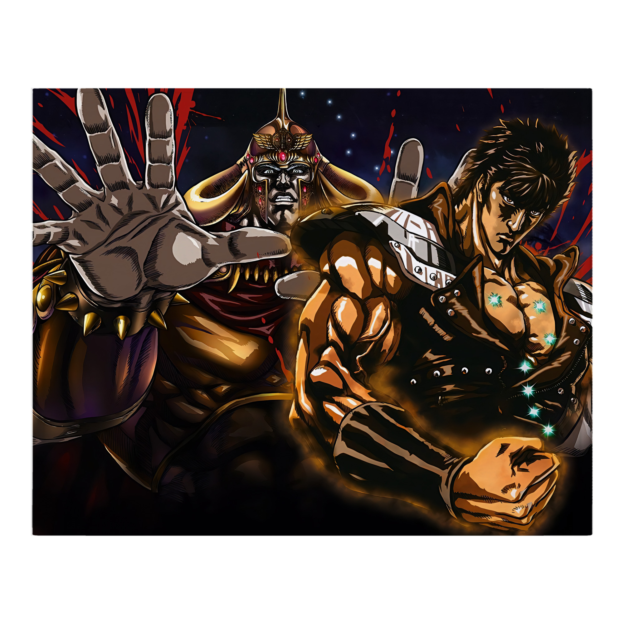 （画像用） 北斗の拳 Fist of the North Star フランネルブランケット・多サイズ対応（横型）