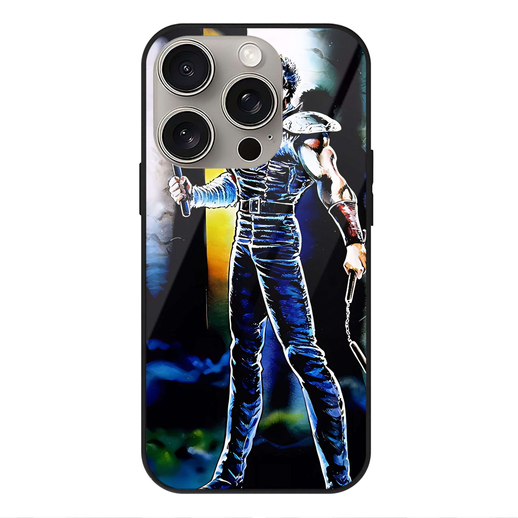 （画像用） 北斗の拳 Fist of the North Star 【iPhone15Pro対応】スマホケース 耐衝撃＆黄変防止 背面ガラス