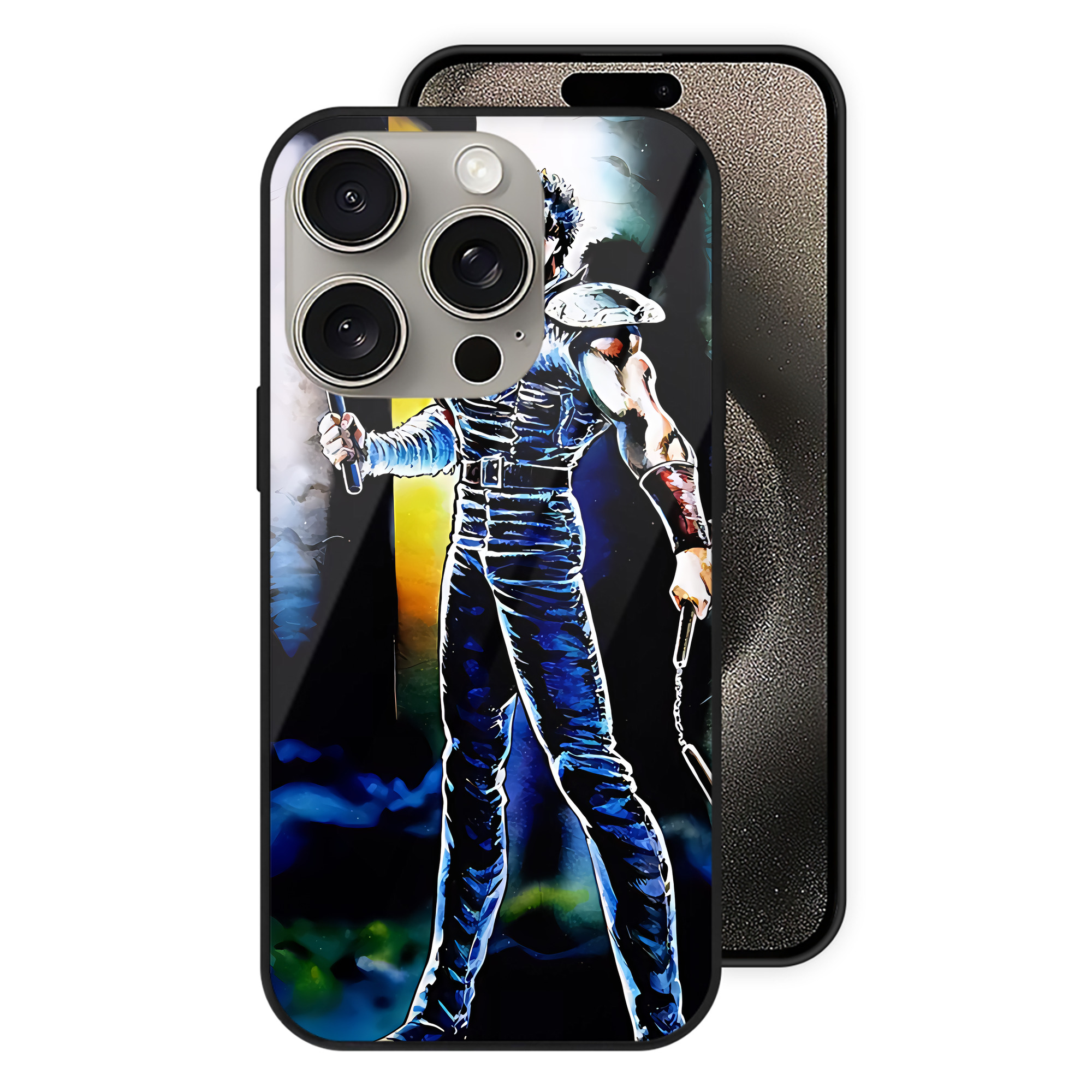 （画像用） 北斗の拳 Fist of the North Star 【iPhone15Pro対応】スマホケース 耐衝撃＆黄変防止 背面ガラス