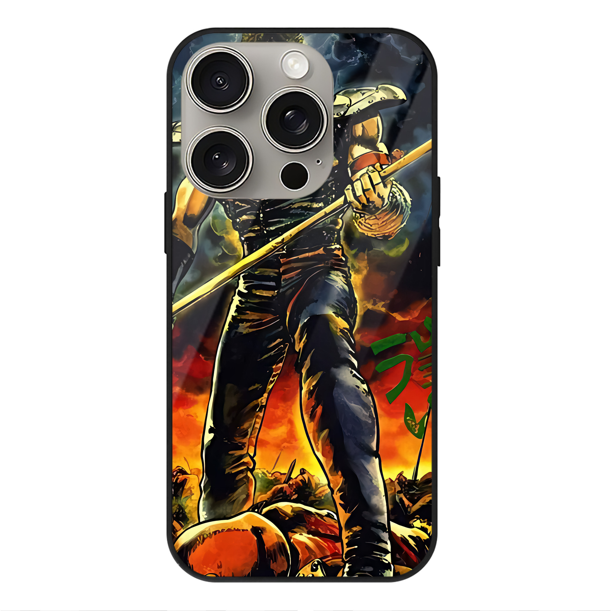 （画像用） 北斗の拳 Fist of the North Star 【iPhone15Pro対応】スマホケース 耐衝撃＆黄変防止 背面ガラス