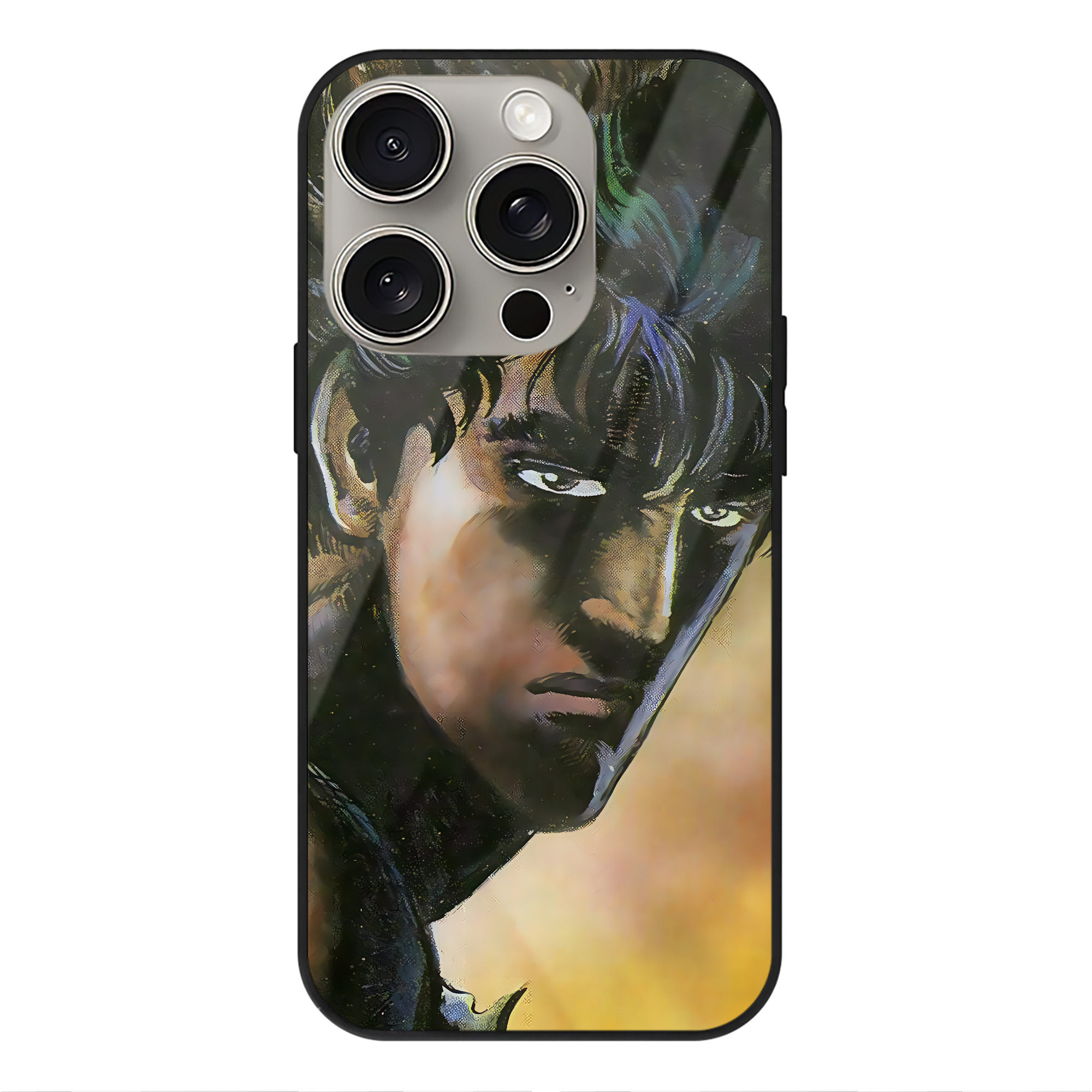 （画像用） 北斗の拳 Fist of the North Star 【iPhone15Pro対応】スマホケース 耐衝撃＆黄変防止 背面ガラス