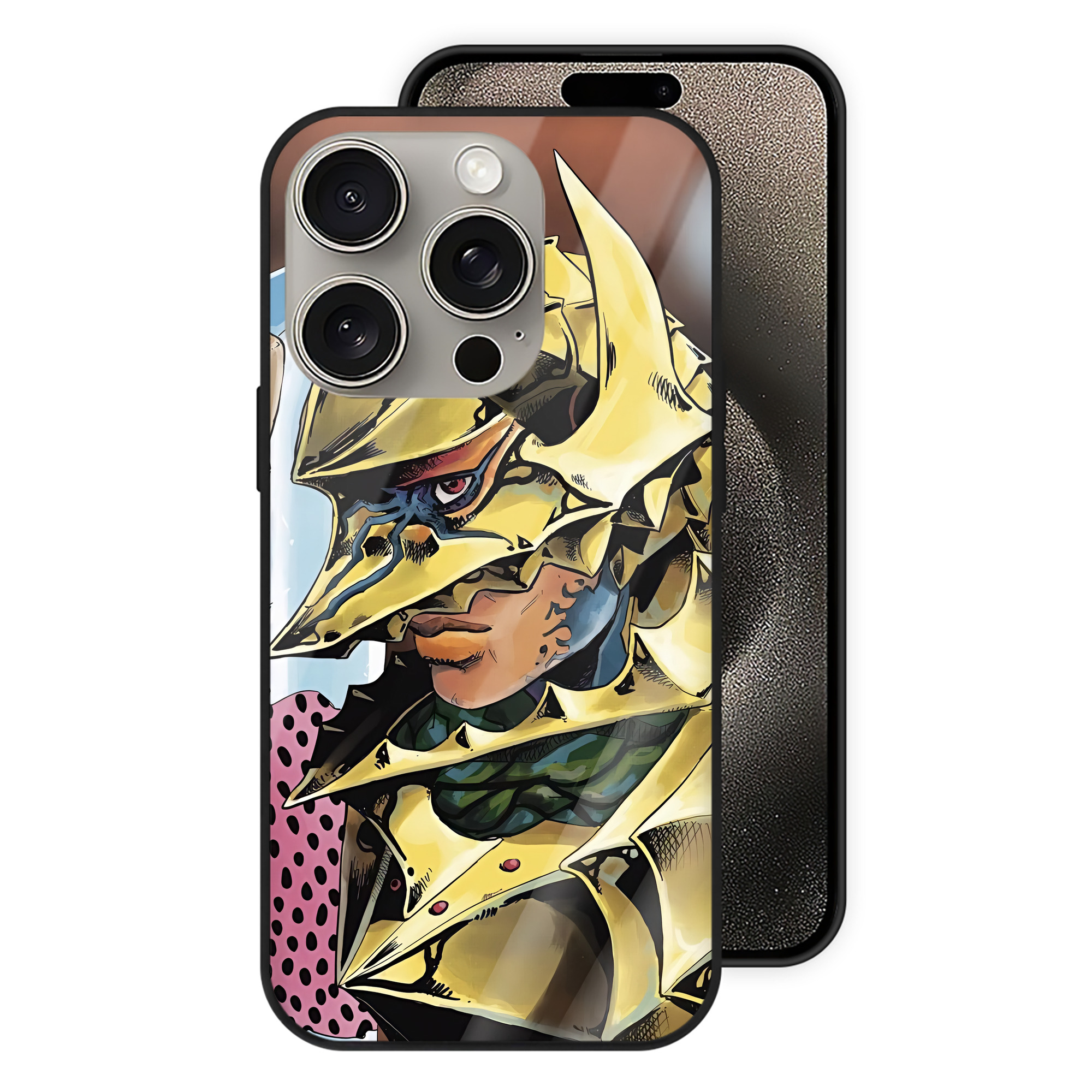 （画像用） 北斗の拳 Fist of the North Star 【iPhone15Pro対応】スマホケース 耐衝撃＆黄変防止 背面ガラス