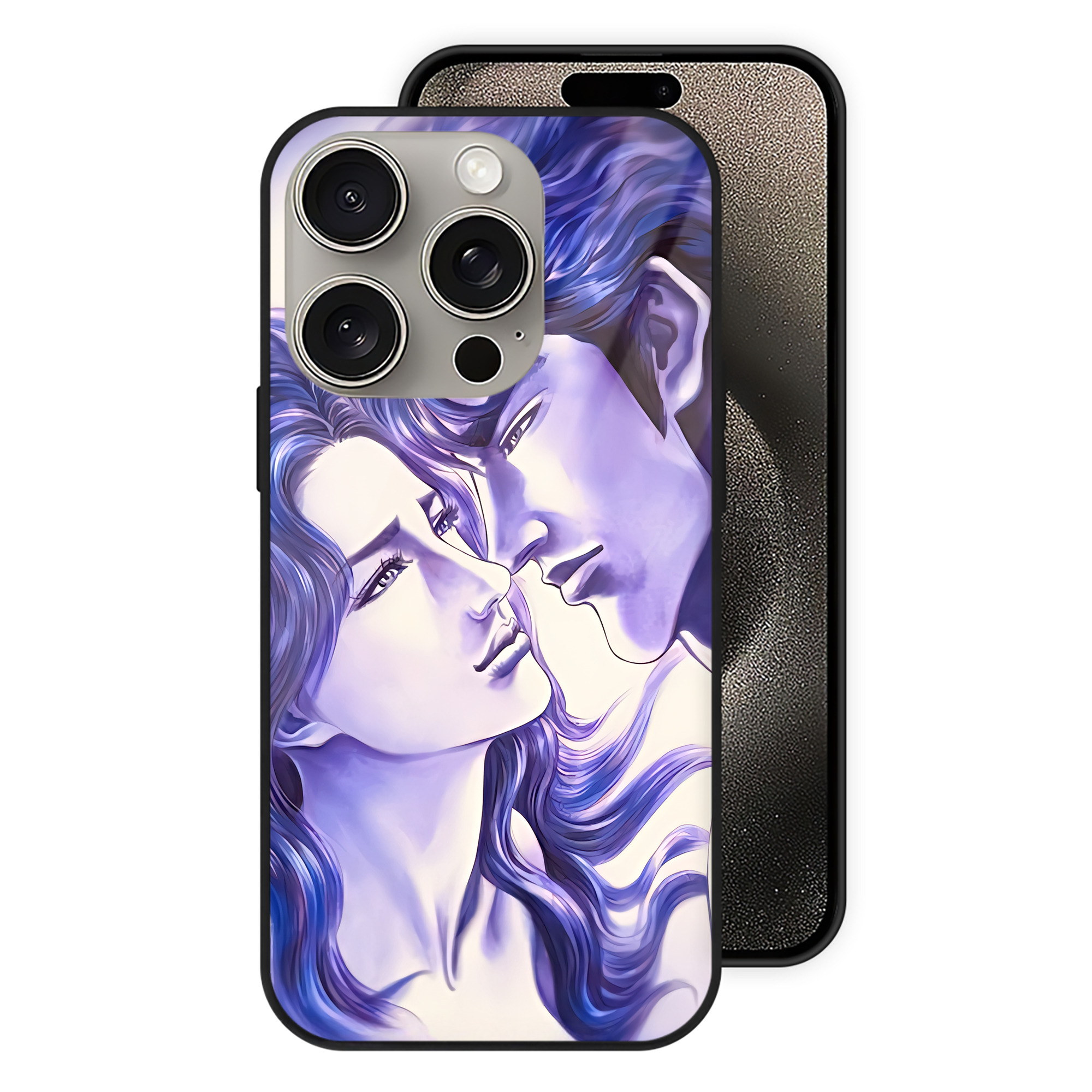 （画像用） 北斗の拳 Fist of the North Star 【iPhone15Pro対応】スマホケース 耐衝撃＆黄変防止 背面ガラス
