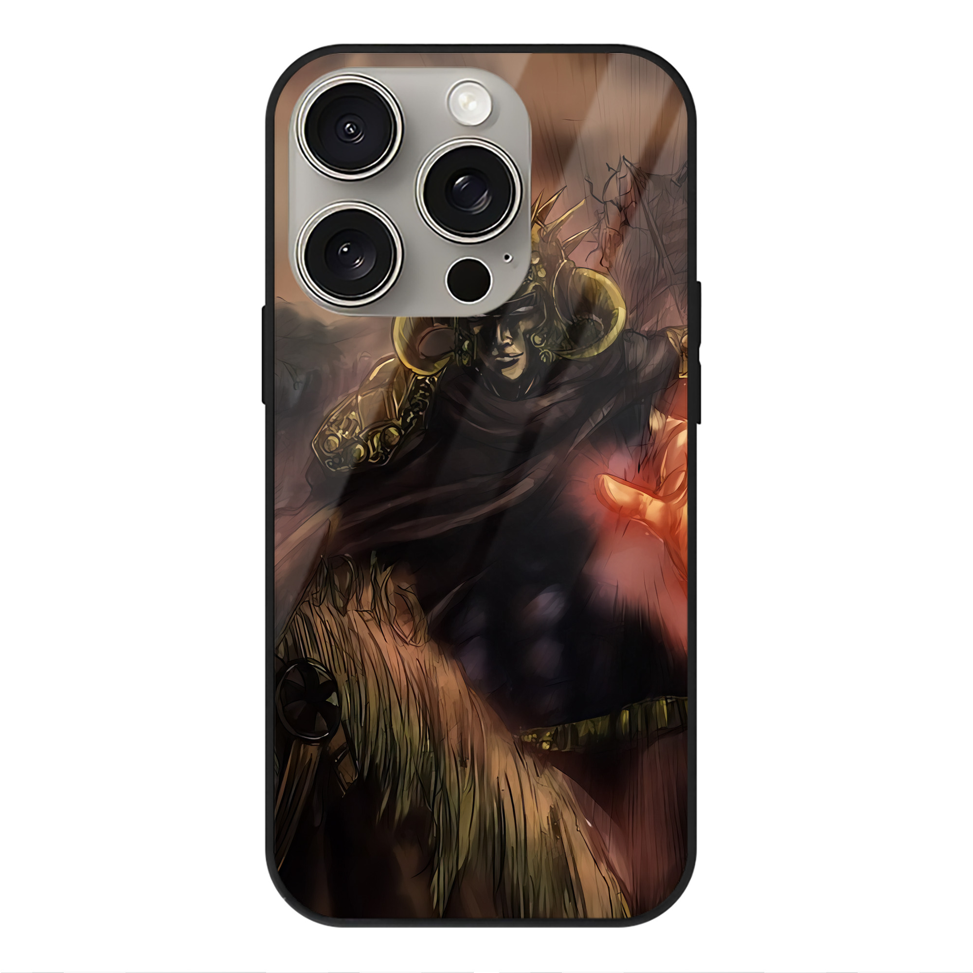 （画像用） 北斗の拳 Fist of the North Star 【iPhone15Pro対応】スマホケース 耐衝撃＆黄変防止 背面ガラス