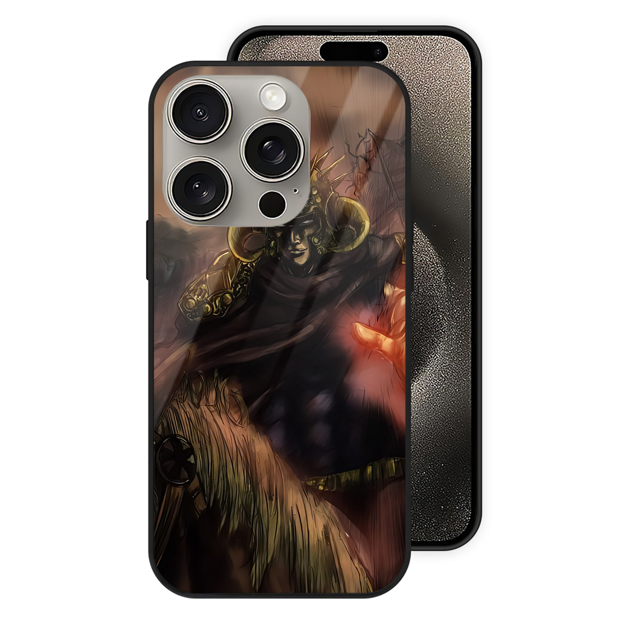 （画像用） 北斗の拳 Fist of the North Star 【iPhone15Pro対応】スマホケース 耐衝撃＆黄変防止 背面ガラス