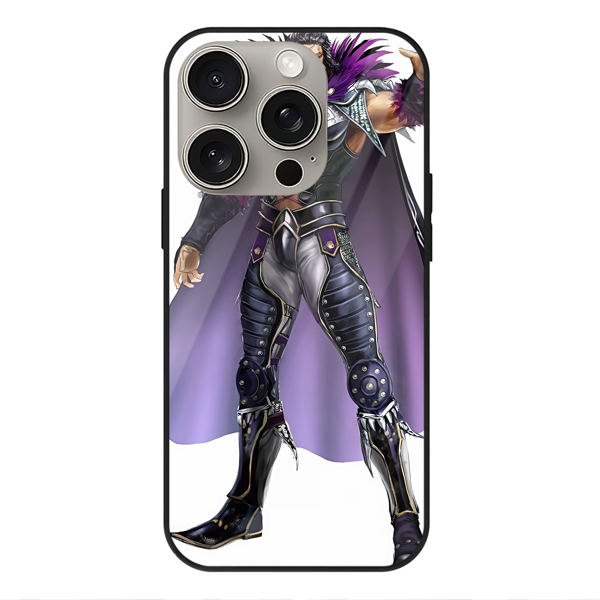 （画像用） 北斗の拳 Fist of the North Star 【iPhone15Pro対応】スマホケース 耐衝撃＆黄変防止 背面ガラス