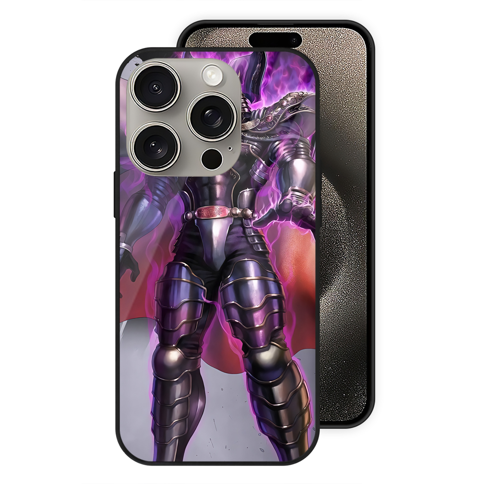 （画像用） 北斗の拳 Fist of the North Star 【iPhone15Pro対応】スマホケース 耐衝撃＆黄変防止 背面ガラス