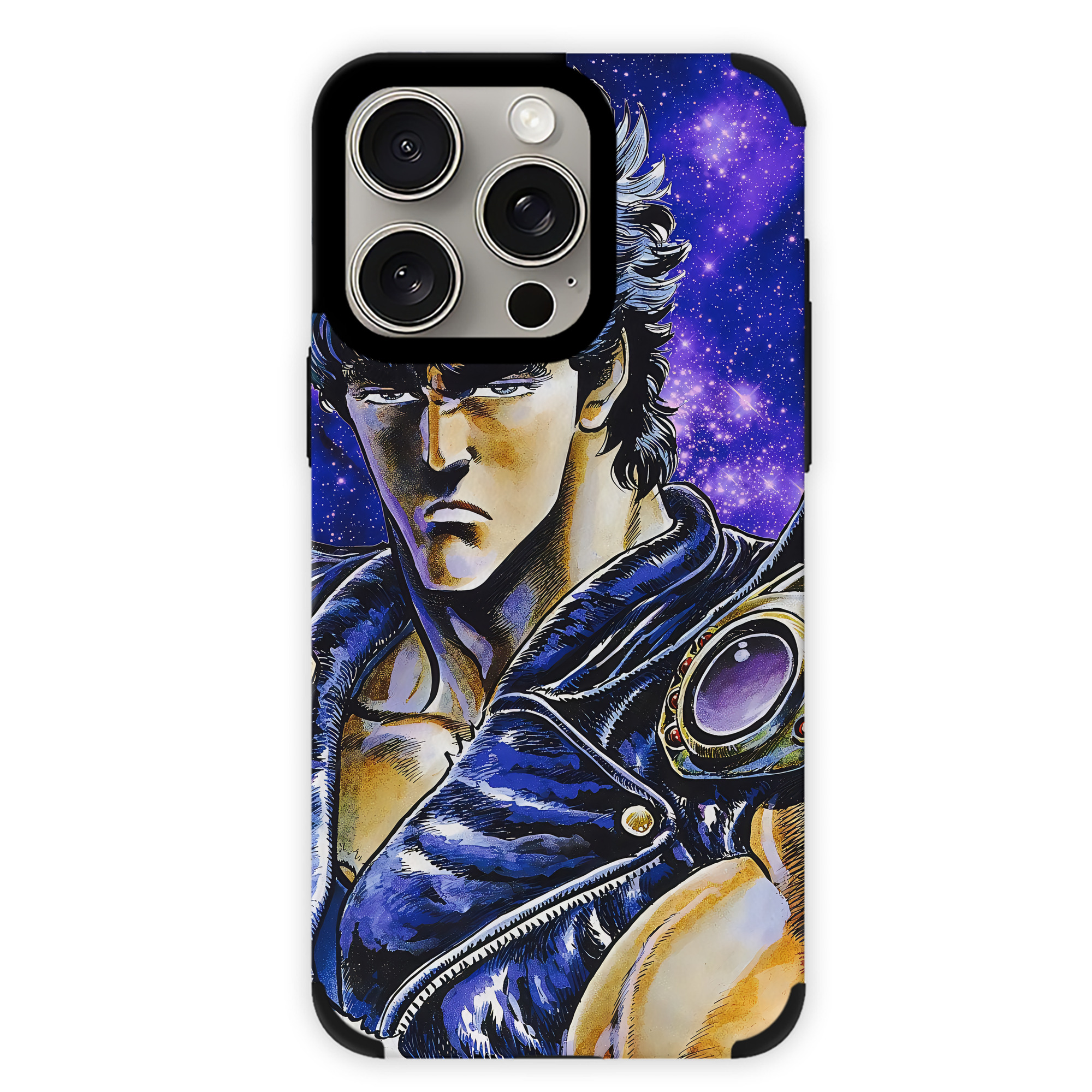 （画像用） 北斗の拳 Fist of the North Star 【iPhone15ProMax対応】 PUレザー スマホケース 耐衝撃＆黄変防止