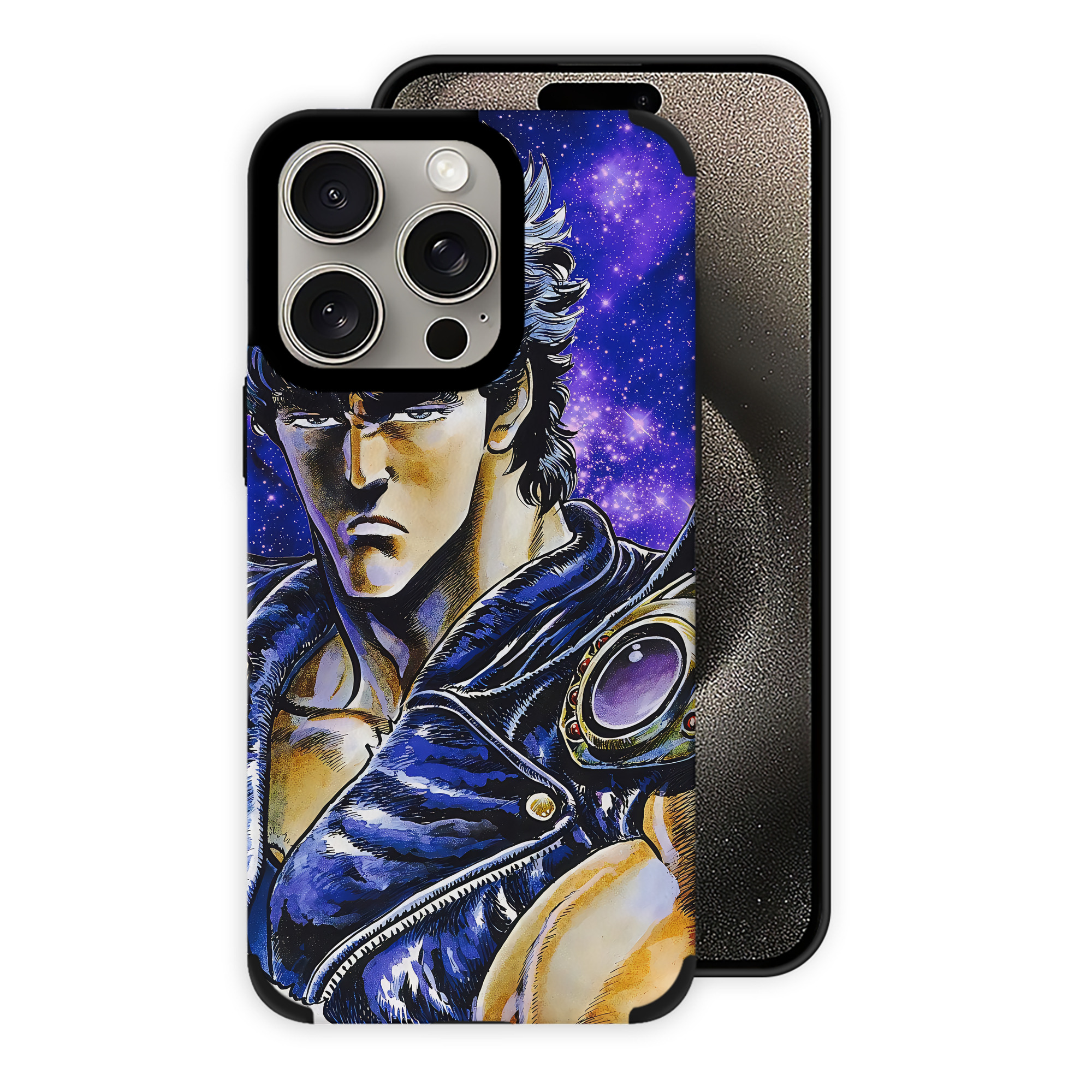 （画像用） 北斗の拳 Fist of the North Star 【iPhone15ProMax対応】 PUレザー スマホケース 耐衝撃＆黄変防止