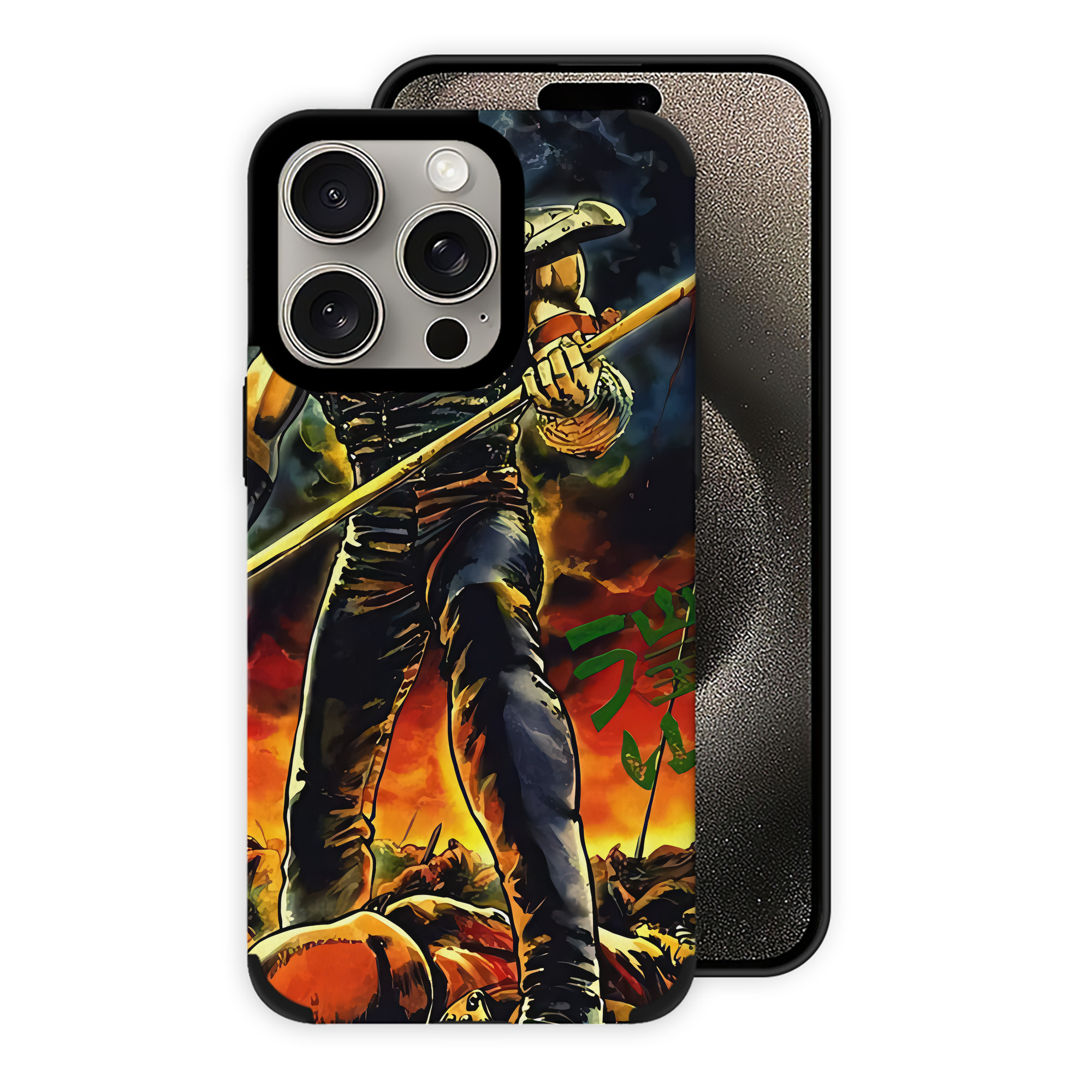 （画像用） 北斗の拳 Fist of the North Star 【iPhone15ProMax対応】 PUレザー スマホケース 耐衝撃＆黄変防止