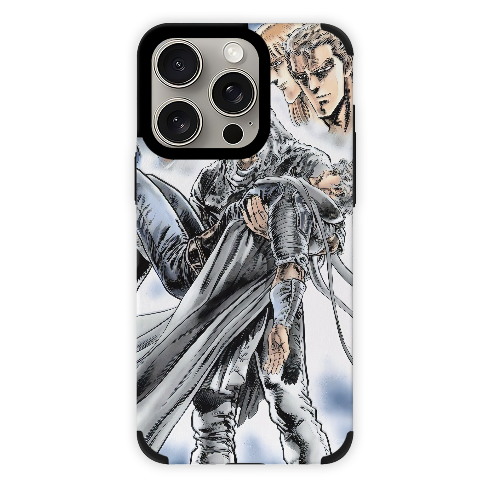 （画像用） 北斗の拳 Fist of the North Star 【iPhone15ProMax対応】 PUレザー スマホケース 耐衝撃＆黄変防止