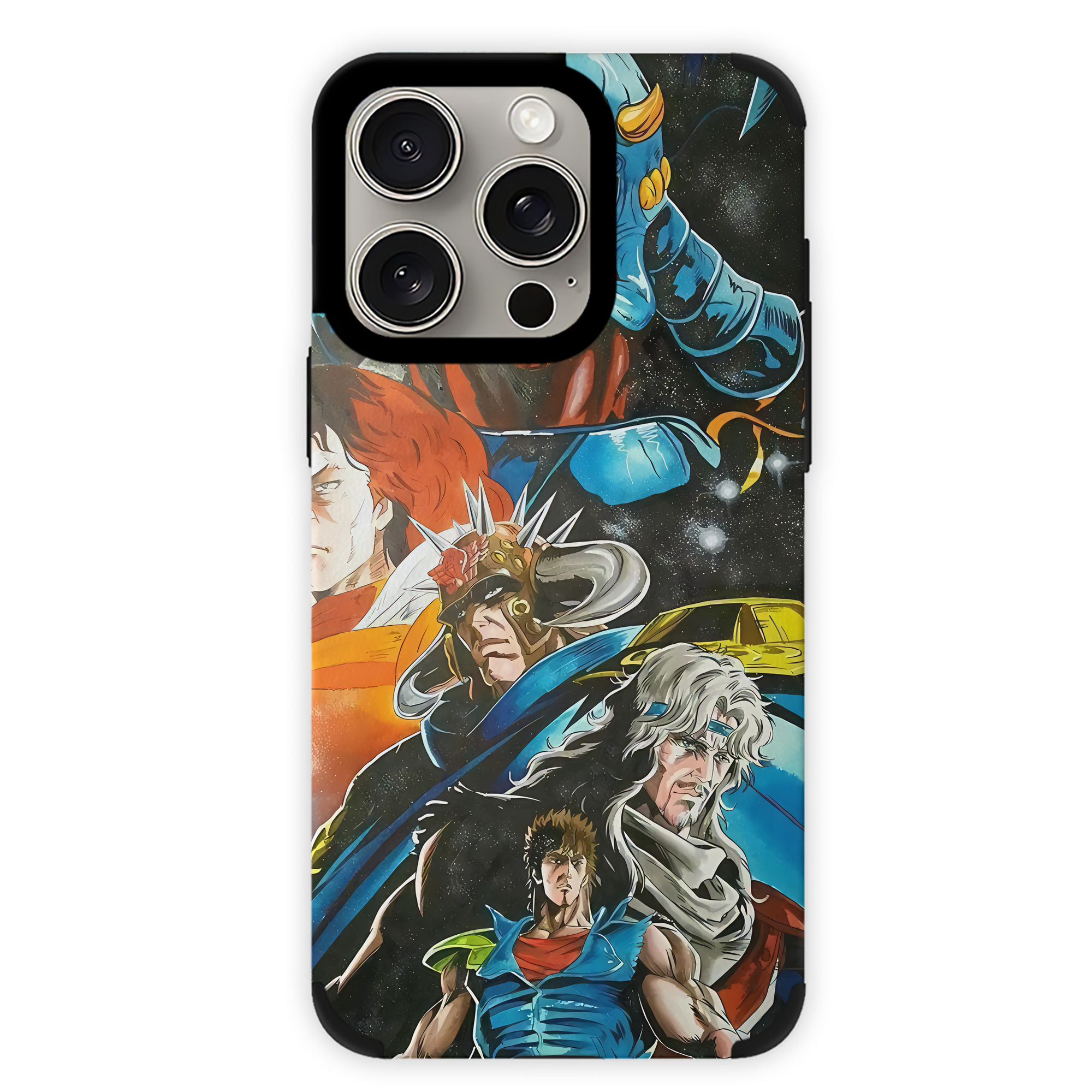 （画像用） 北斗の拳 Fist of the North Star 【iPhone15ProMax対応】 PUレザー スマホケース 耐衝撃＆黄変防止