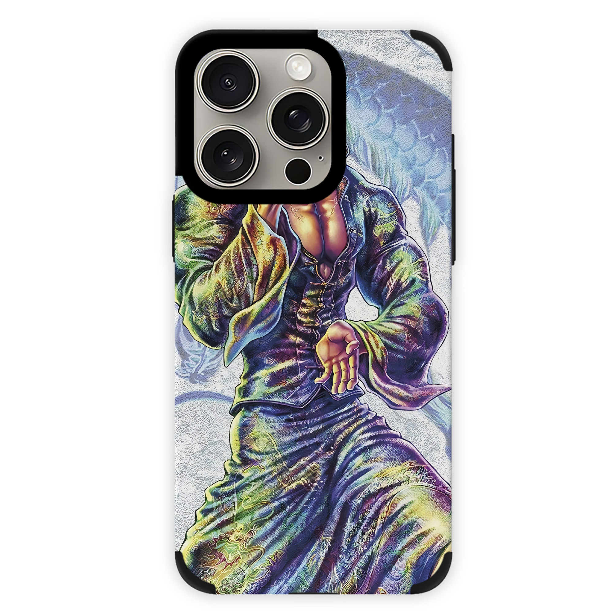 （画像用） 北斗の拳 Fist of the North Star 【iPhone15ProMax対応】 PUレザー スマホケース 耐衝撃＆黄変防止