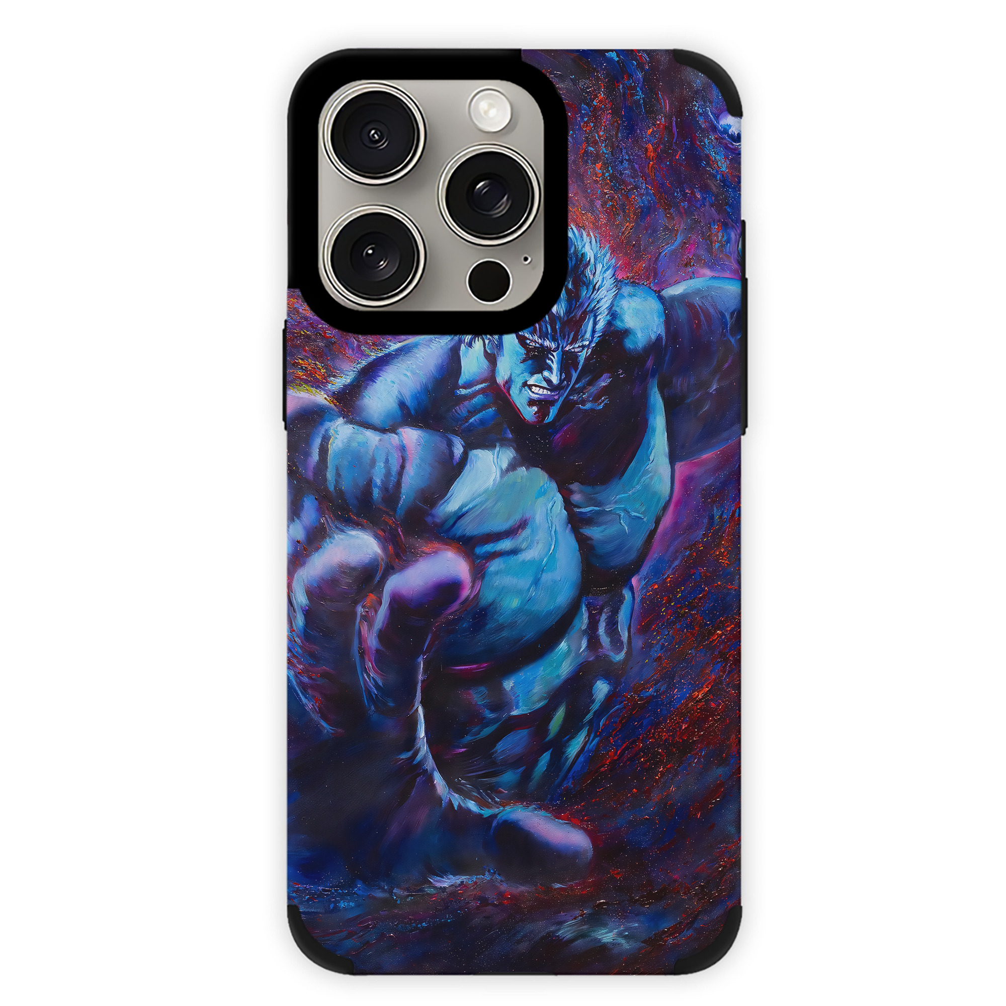 （画像用） 北斗の拳 Fist of the North Star 【iPhone15ProMax対応】 PUレザー スマホケース 耐衝撃＆黄変防止