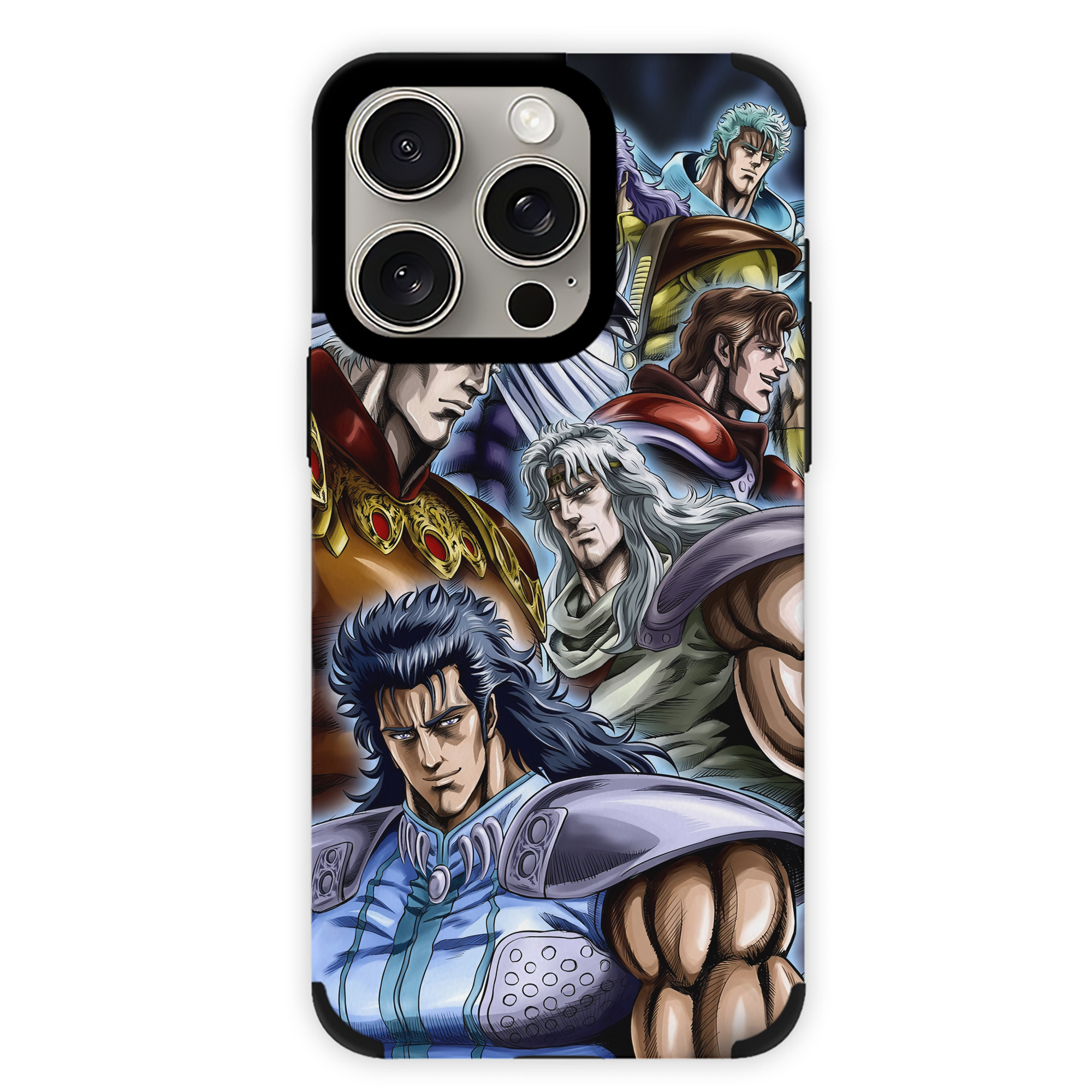 （画像用） 北斗の拳 Fist of the North Star 【iPhone15ProMax対応】 PUレザー スマホケース 耐衝撃＆黄変防止