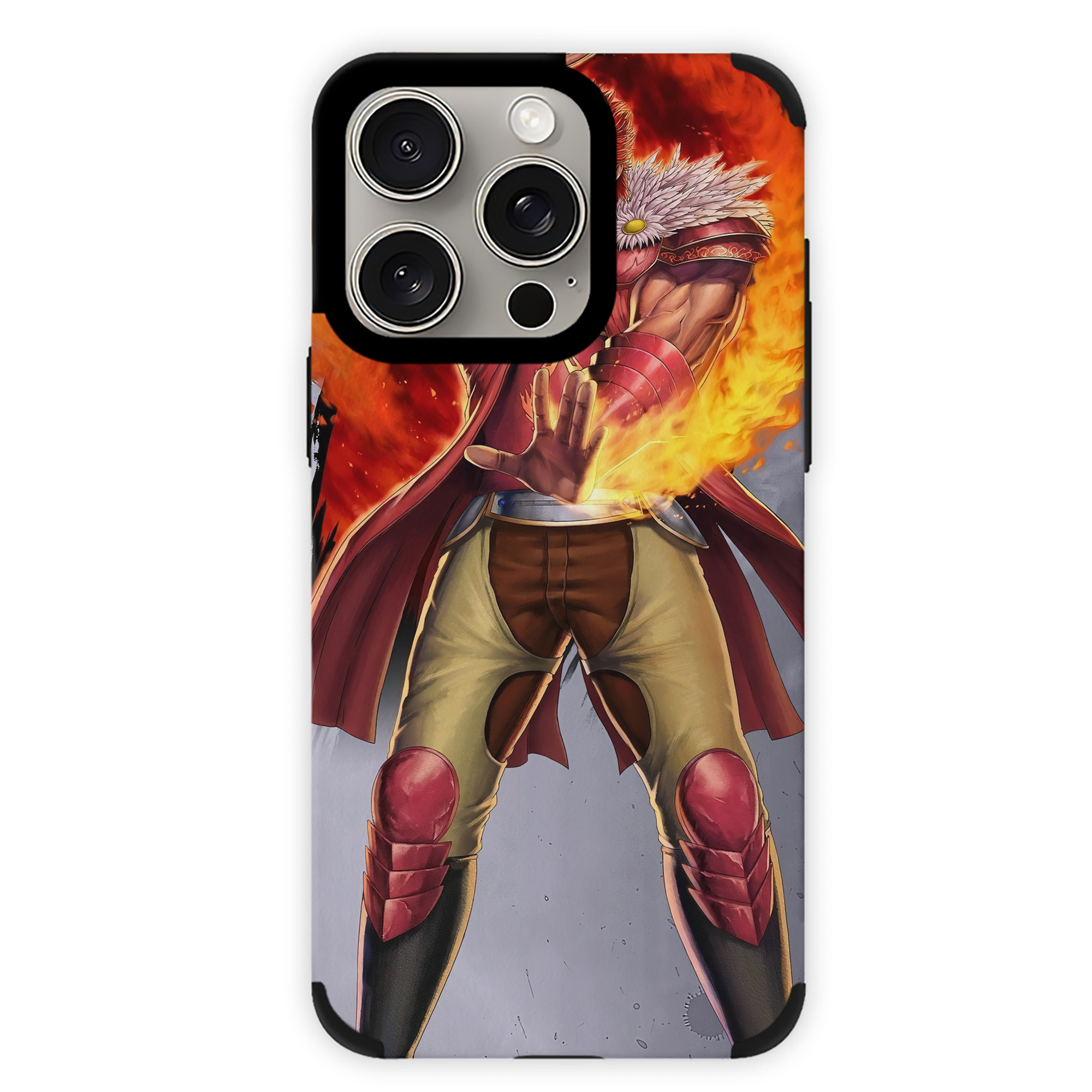 （画像用） 北斗の拳 Fist of the North Star 【iPhone15ProMax対応】 PUレザー スマホケース 耐衝撃＆黄変防止
