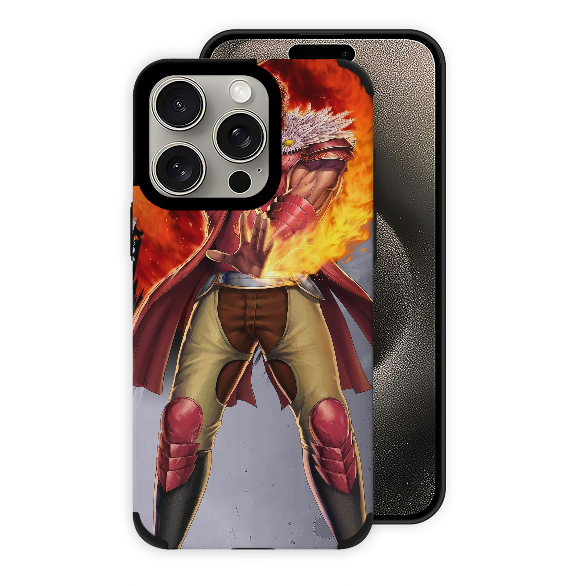 （画像用） 北斗の拳 Fist of the North Star 【iPhone15ProMax対応】 PUレザー スマホケース 耐衝撃＆黄変防止