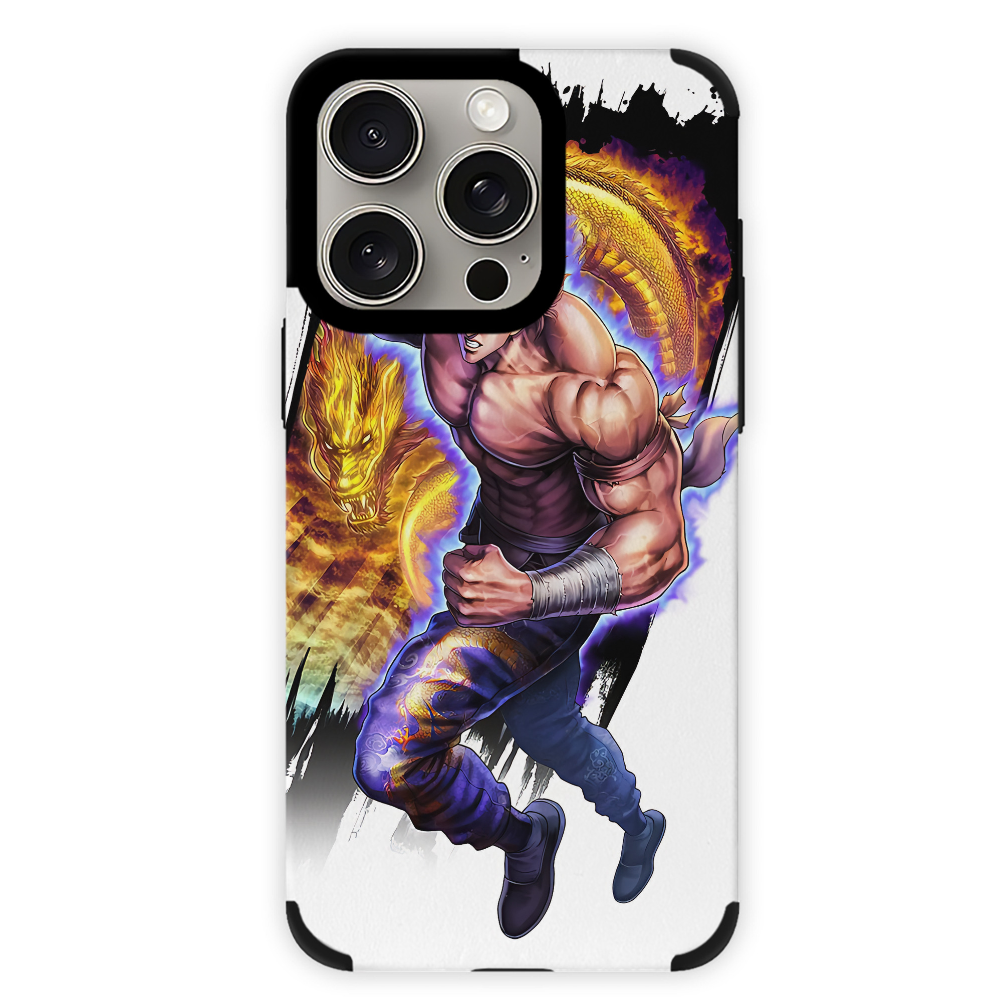 （画像用） 北斗の拳 Fist of the North Star 【iPhone15ProMax対応】 PUレザー スマホケース 耐衝撃＆黄変防止