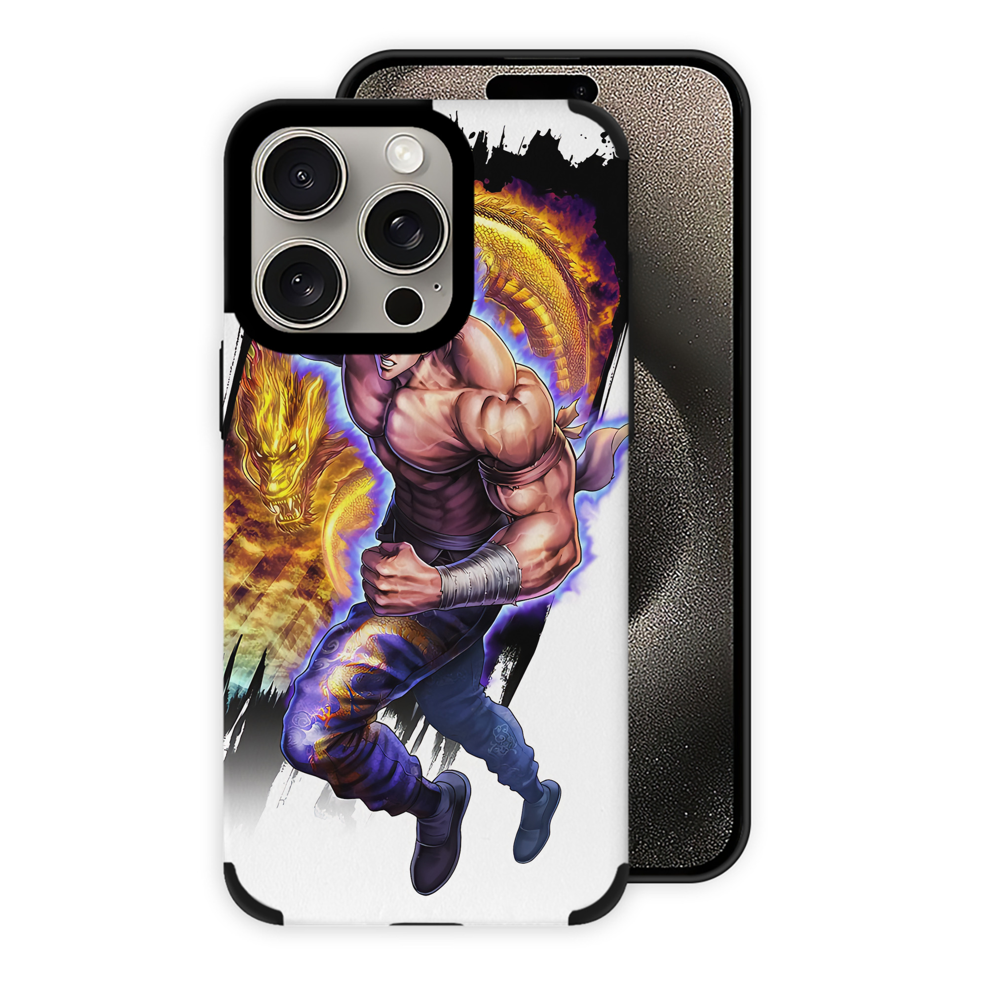 （画像用） 北斗の拳 Fist of the North Star 【iPhone15ProMax対応】 PUレザー スマホケース 耐衝撃＆黄変防止