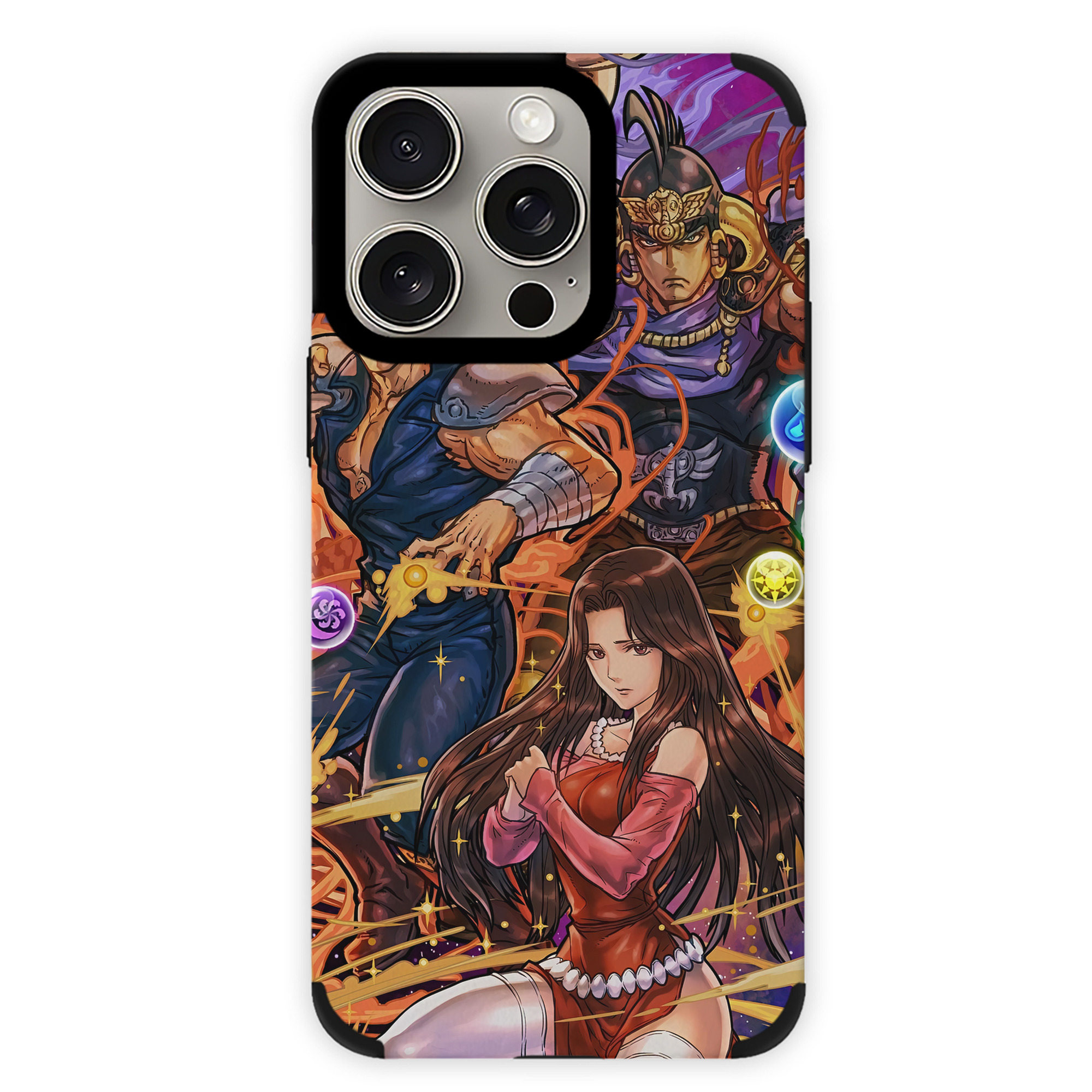 （画像用） 北斗の拳 Fist of the North Star 【iPhone15ProMax対応】 PUレザー スマホケース 耐衝撃＆黄変防止