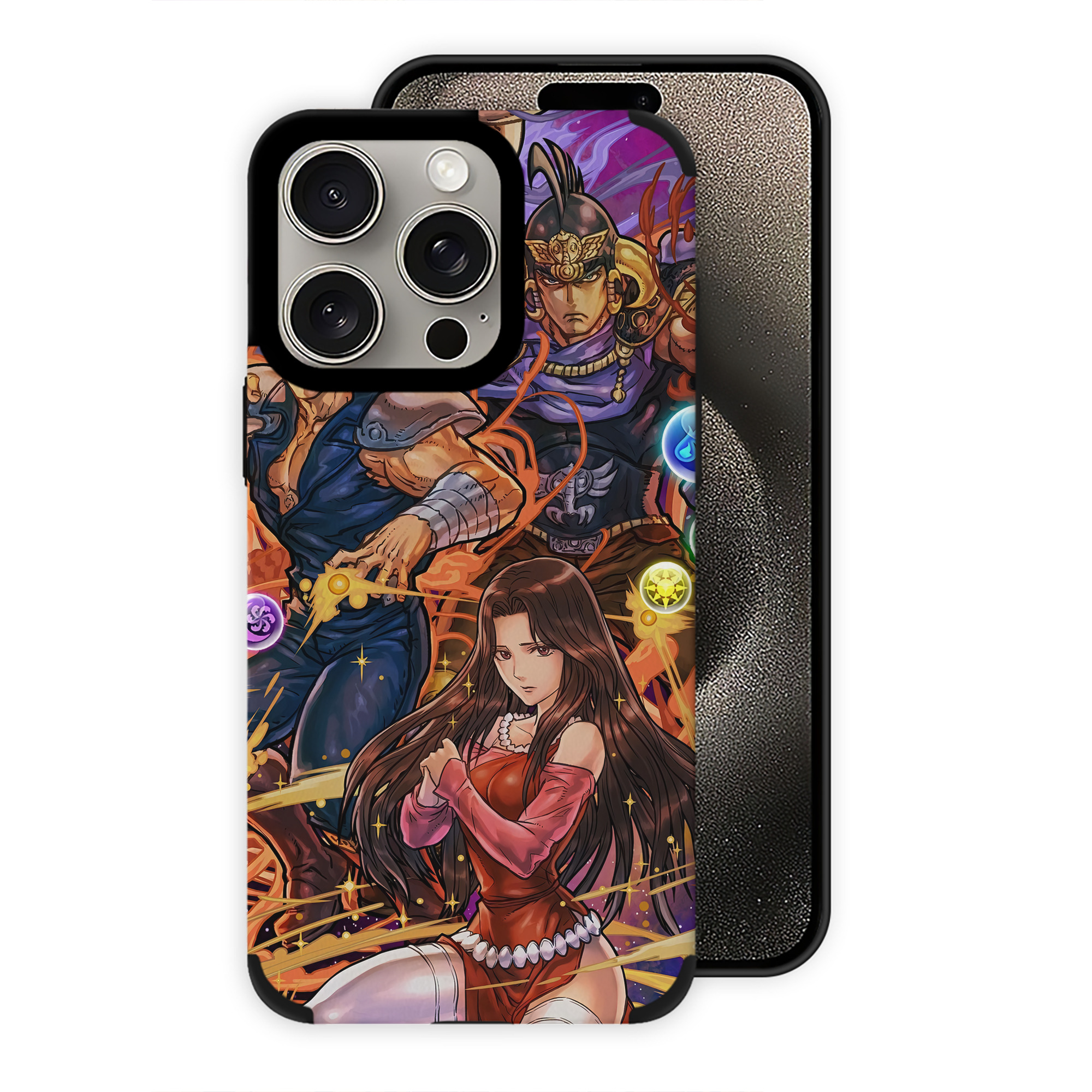 （画像用） 北斗の拳 Fist of the North Star 【iPhone15ProMax対応】 PUレザー スマホケース 耐衝撃＆黄変防止