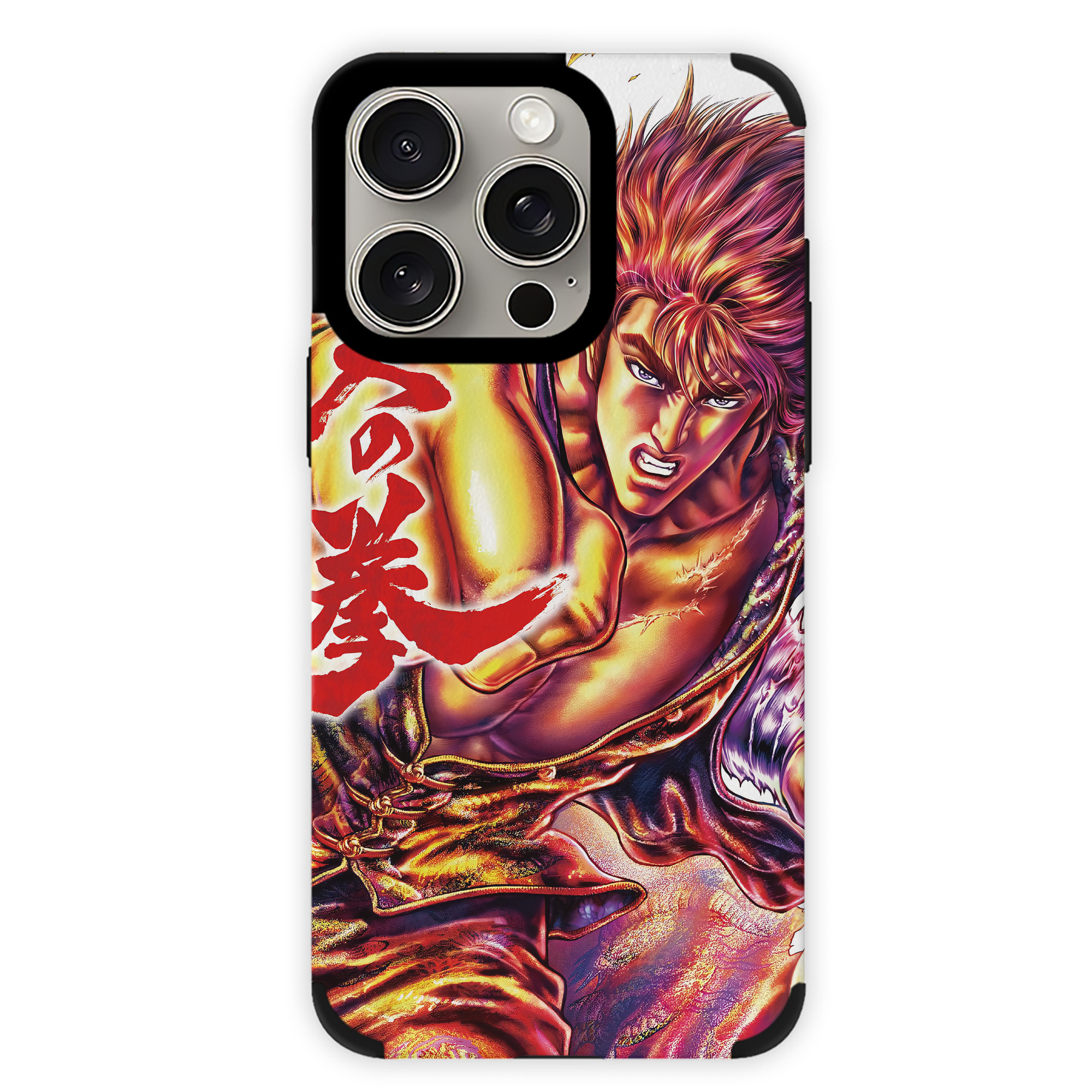 （画像用） 北斗の拳 Fist of the North Star 【iPhone15ProMax対応】 PUレザー スマホケース 耐衝撃＆黄変防止