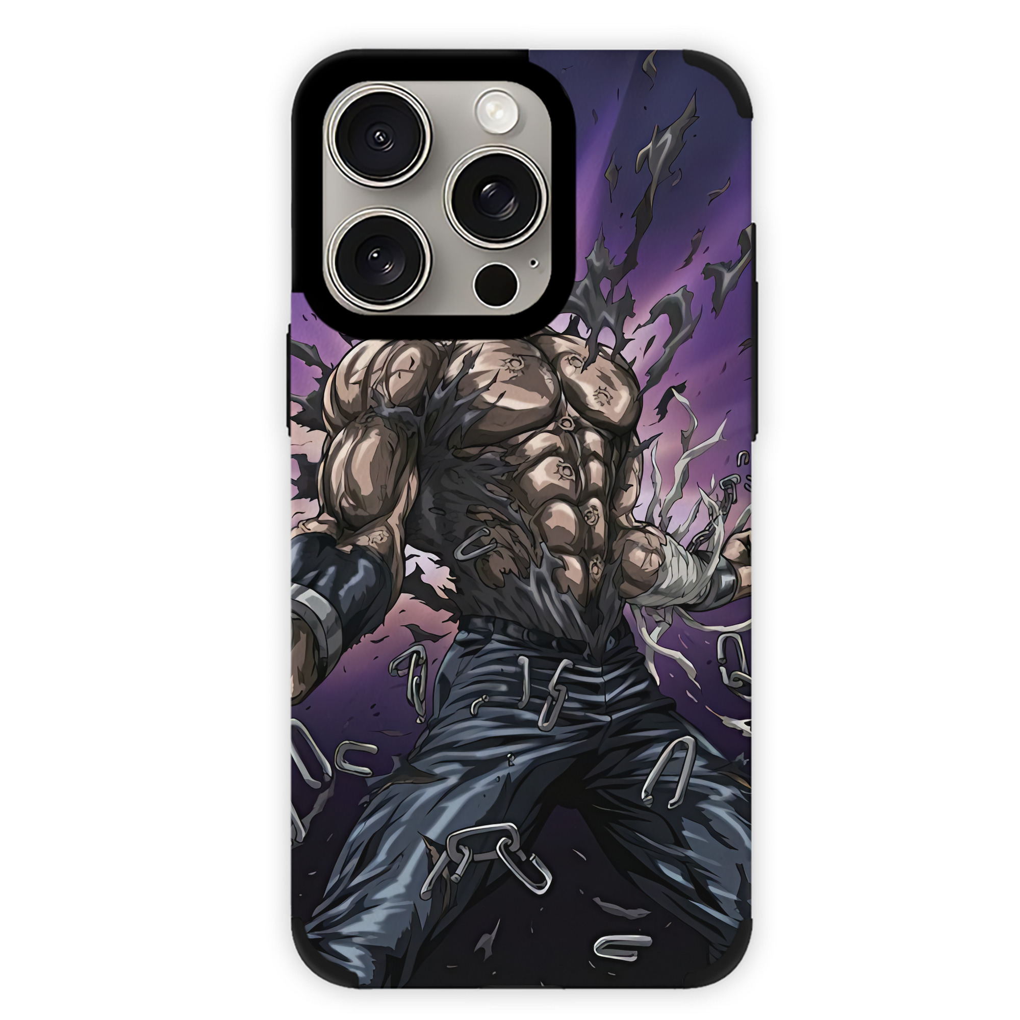 （画像用） 北斗の拳 Fist of the North Star 【iPhone15ProMax対応】 PUレザー スマホケース 耐衝撃＆黄変防止