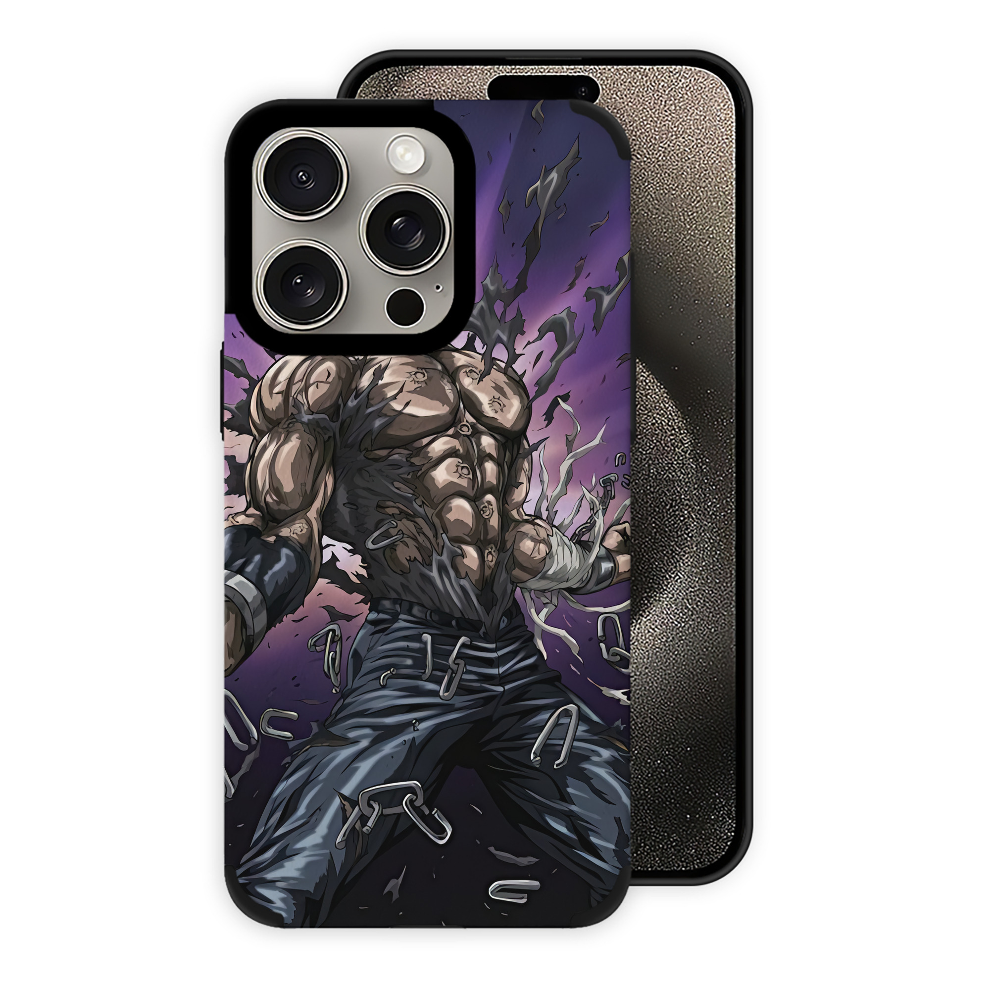 （画像用） 北斗の拳 Fist of the North Star 【iPhone15ProMax対応】 PUレザー スマホケース 耐衝撃＆黄変防止