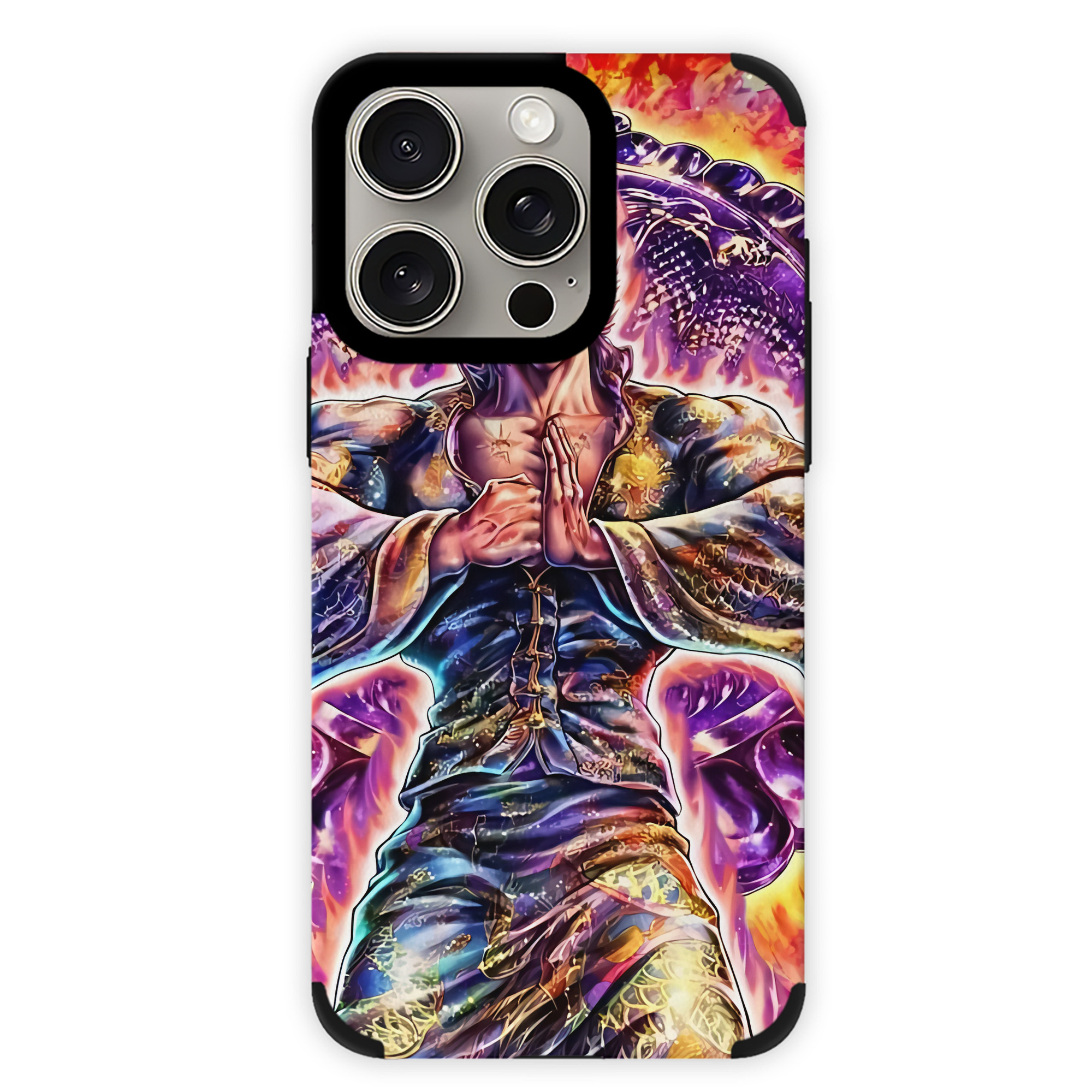 （画像用） 北斗の拳 Fist of the North Star 【iPhone15ProMax対応】 PUレザー スマホケース 耐衝撃＆黄変防止