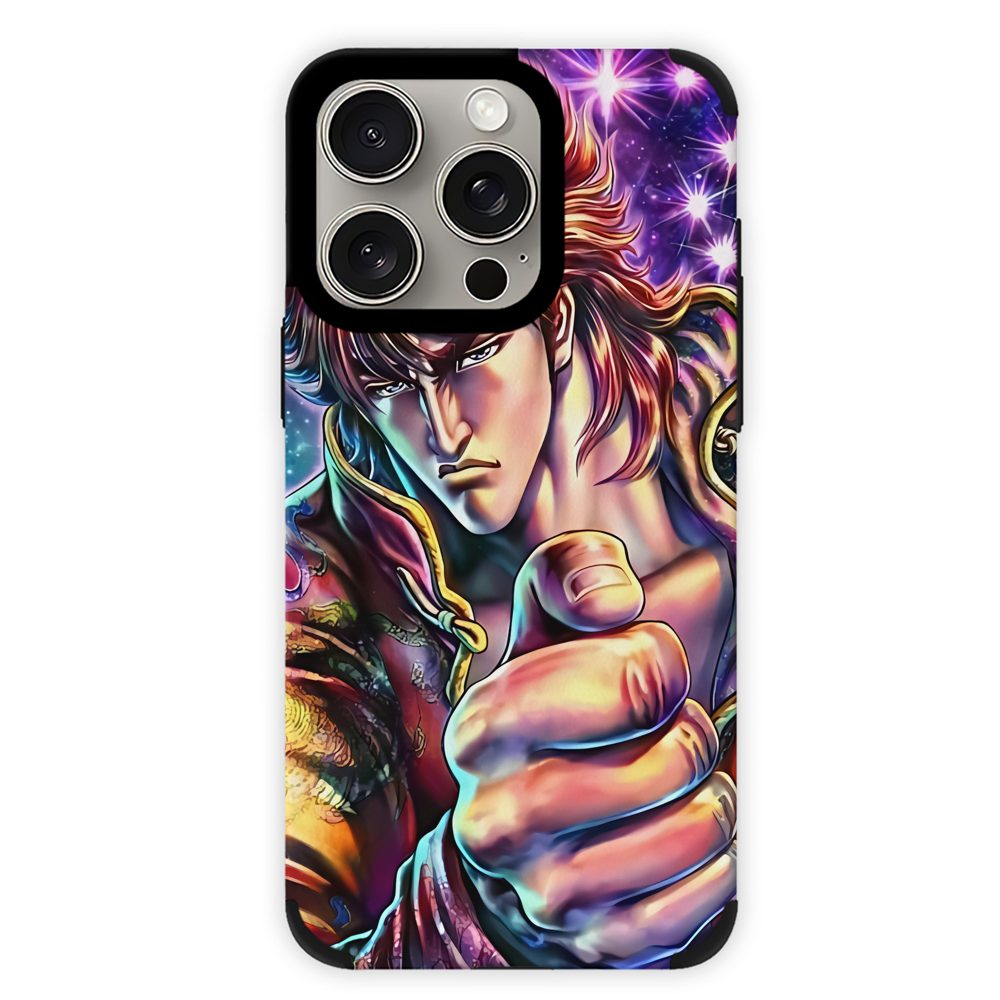 （画像用） 北斗の拳 Fist of the North Star 【iPhone15ProMax対応】 PUレザー スマホケース 耐衝撃＆黄変防止