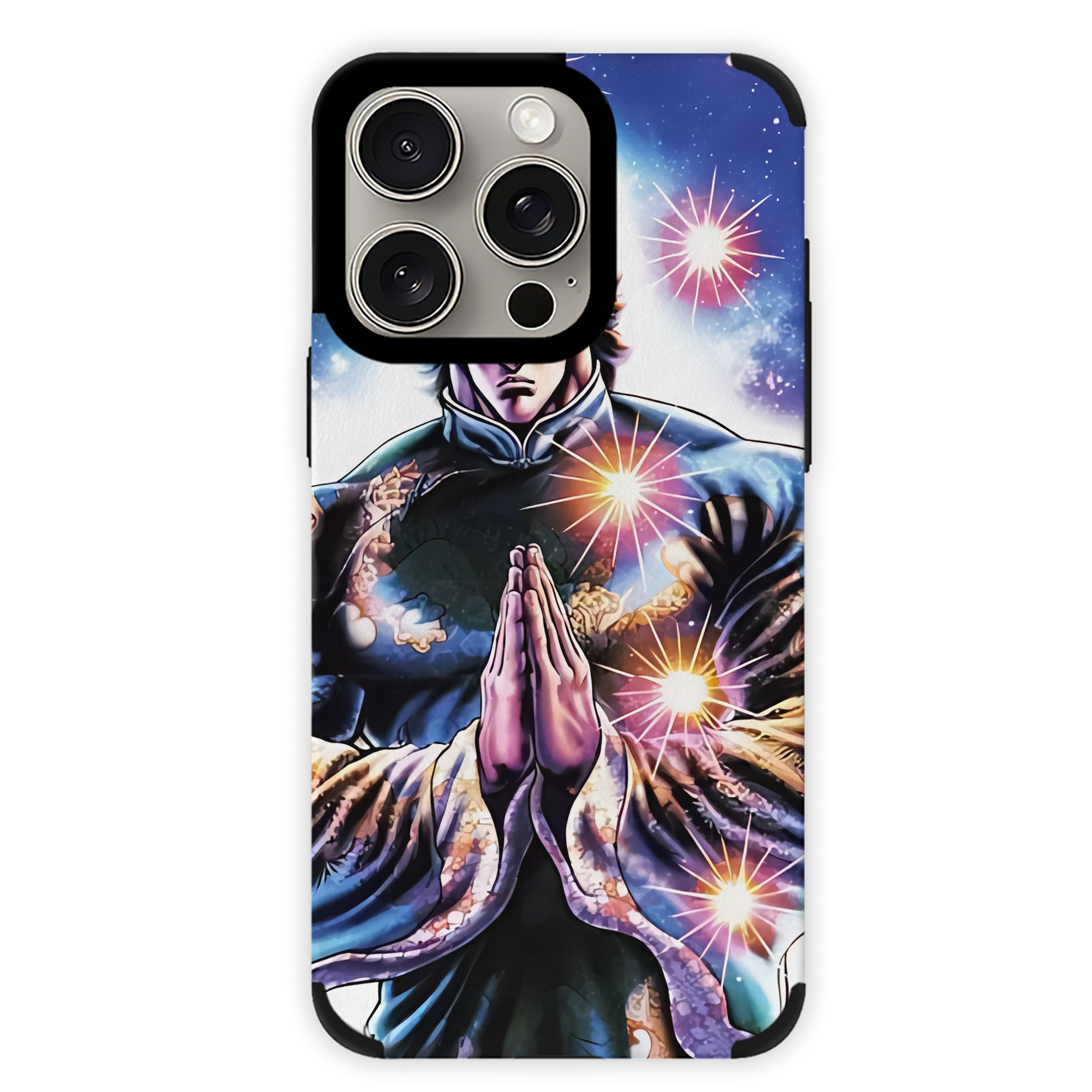 （画像用） 北斗の拳 Fist of the North Star 【iPhone15ProMax対応】 PUレザー スマホケース 耐衝撃＆黄変防止