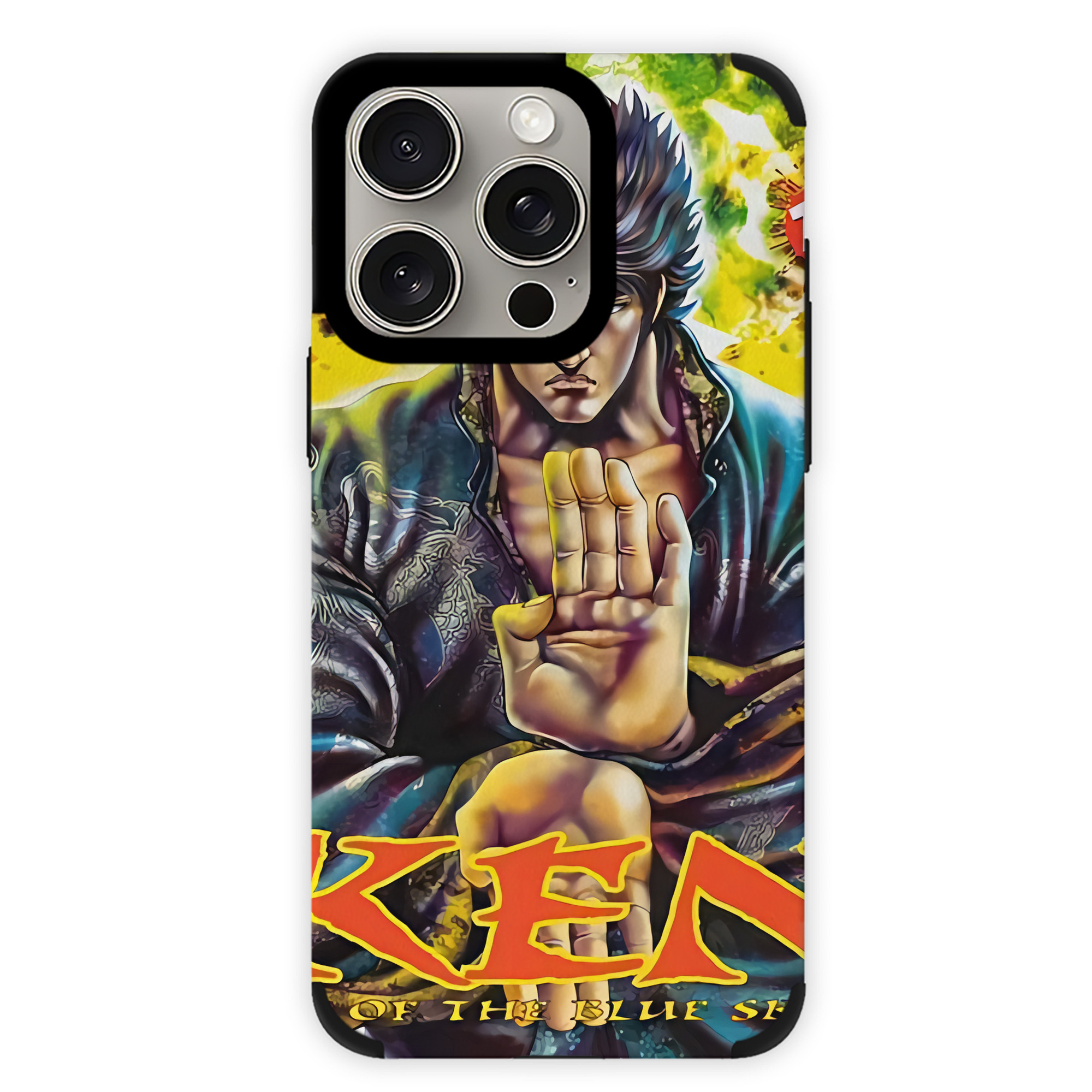 （画像用） 北斗の拳 Fist of the North Star 【iPhone15ProMax対応】 PUレザー スマホケース 耐衝撃＆黄変防止