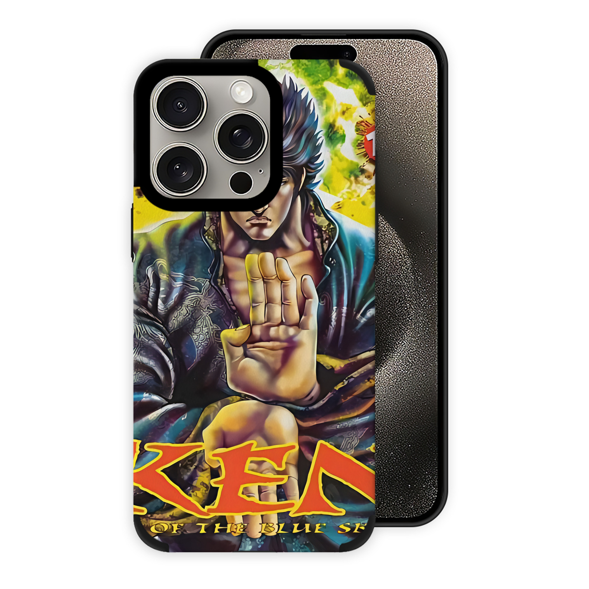 （画像用） 北斗の拳 Fist of the North Star 【iPhone15ProMax対応】 PUレザー スマホケース 耐衝撃＆黄変防止