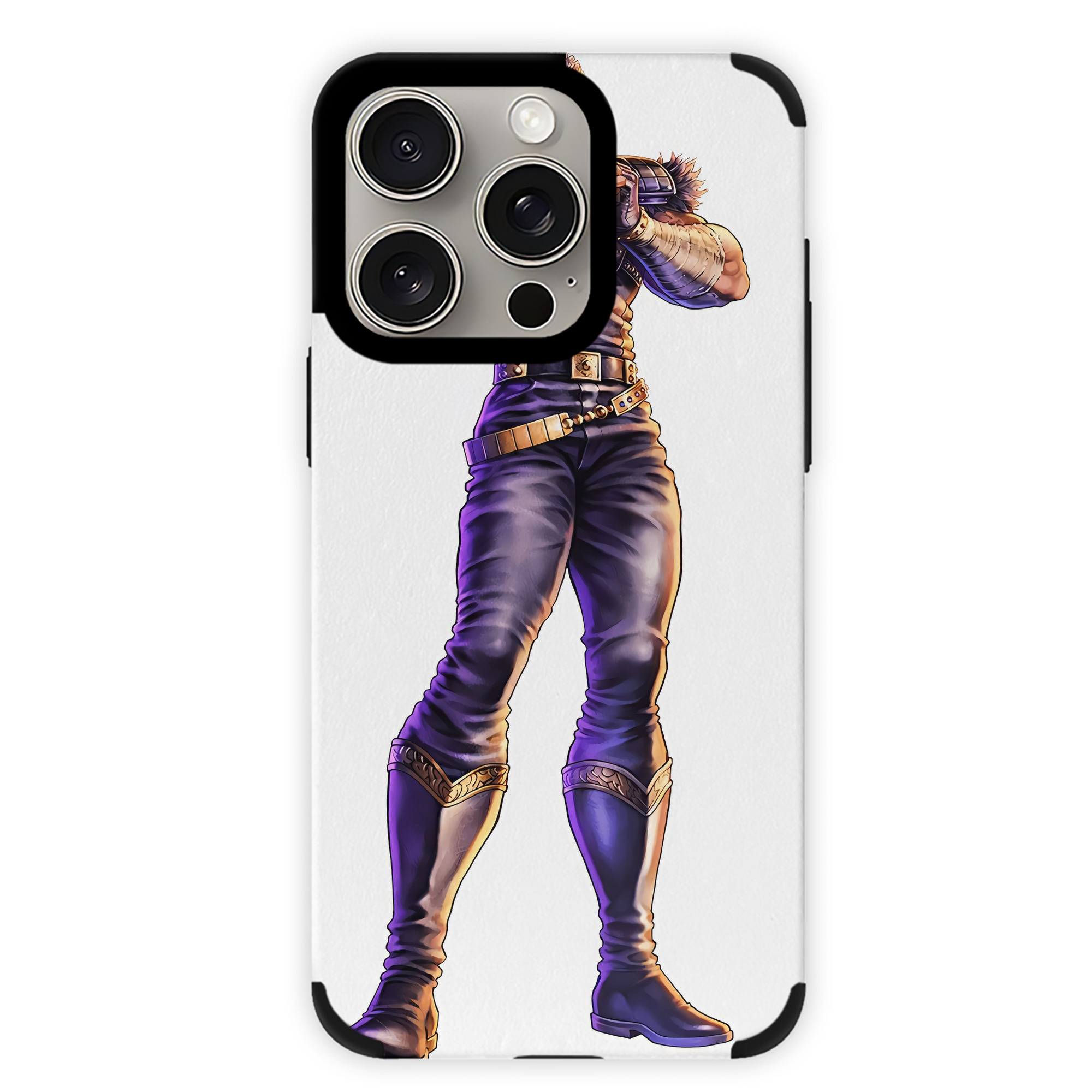（画像用） 北斗の拳 Fist of the North Star 【iPhone15ProMax対応】 PUレザー スマホケース 耐衝撃＆黄変防止