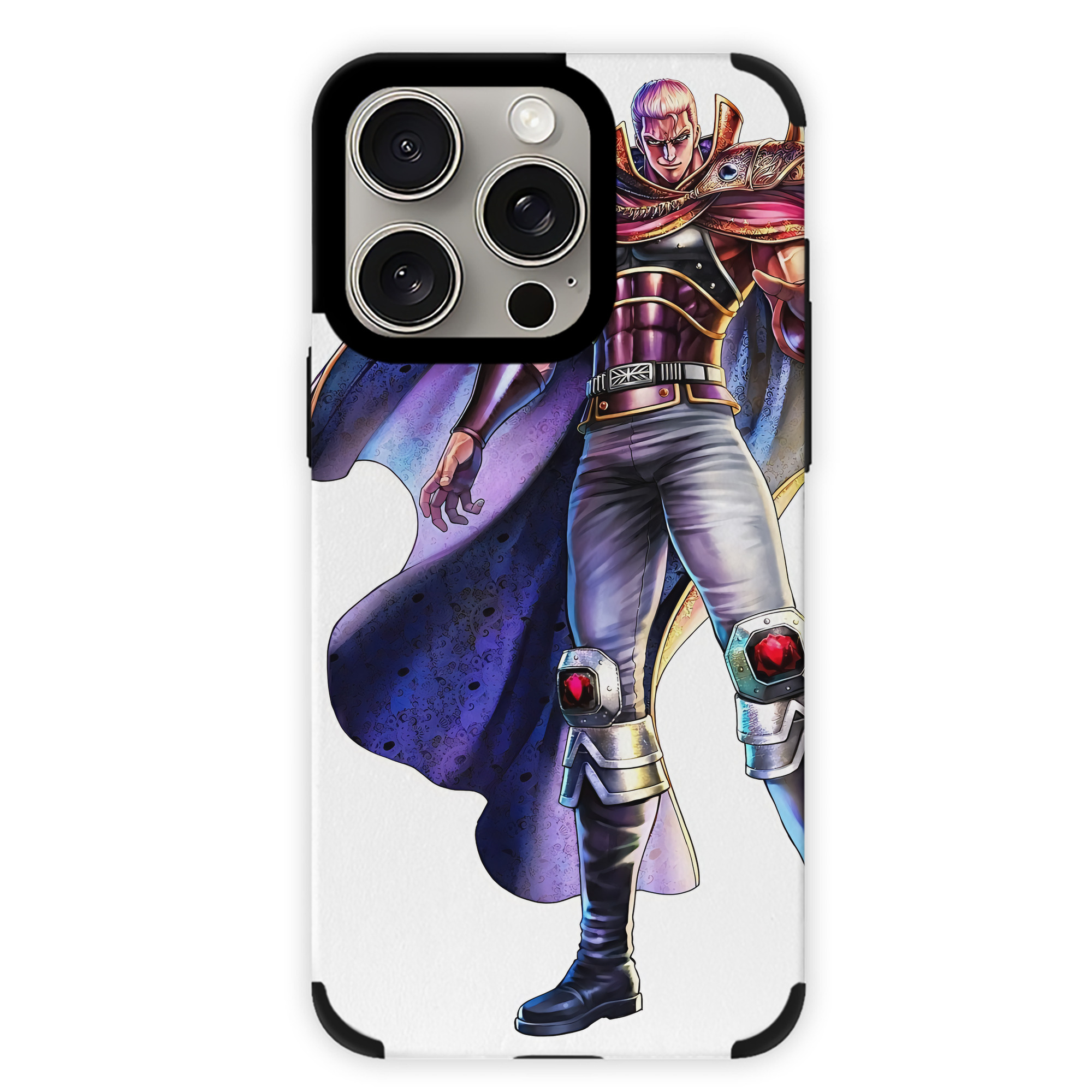 （画像用） 北斗の拳 Fist of the North Star 【iPhone15ProMax対応】 PUレザー スマホケース 耐衝撃＆黄変防止