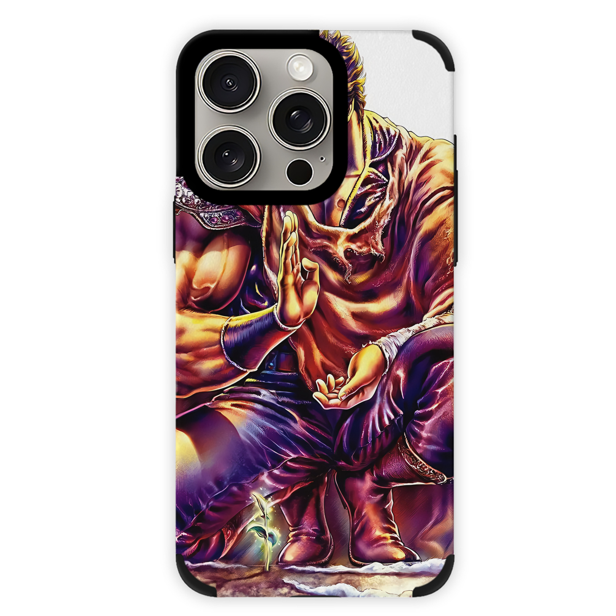 （画像用） 北斗の拳 Fist of the North Star 【iPhone15ProMax対応】 PUレザー スマホケース 耐衝撃＆黄変防止