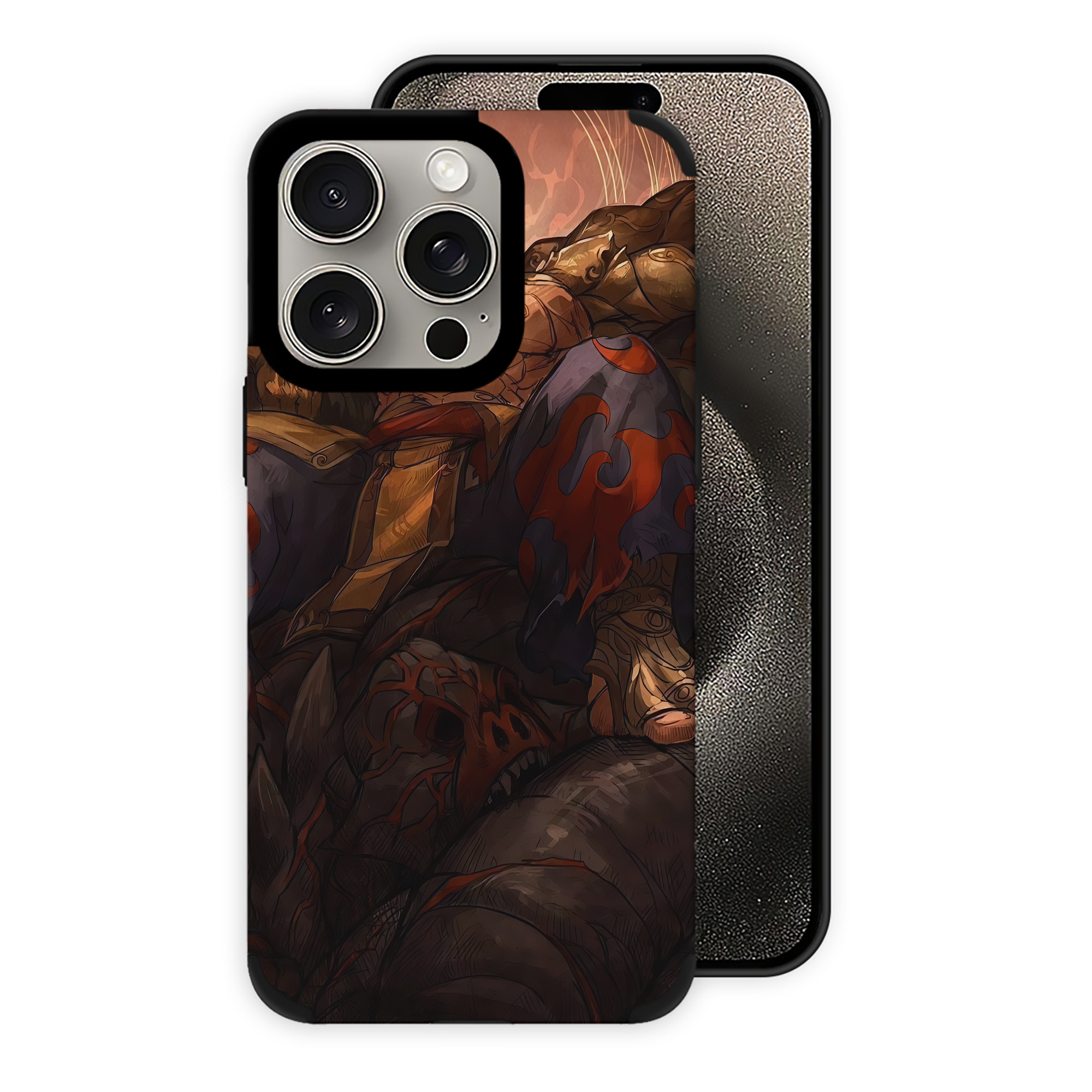 （画像用） 北斗の拳 Fist of the North Star 【iPhone15ProMax対応】 PUレザー スマホケース 耐衝撃＆黄変防止