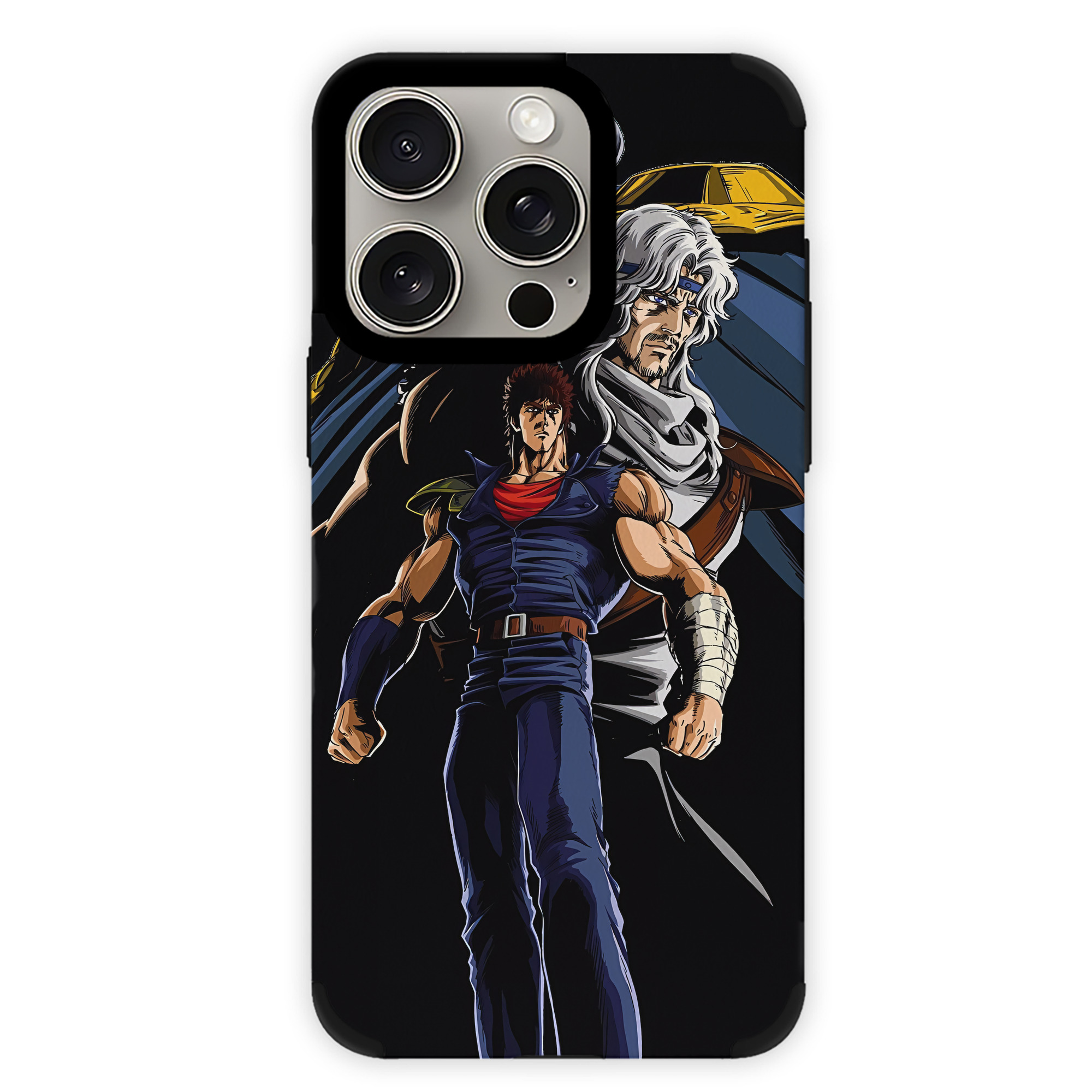 （画像用） 北斗の拳 Fist of the North Star 【iPhone15ProMax対応】 PUレザー スマホケース 耐衝撃＆黄変防止