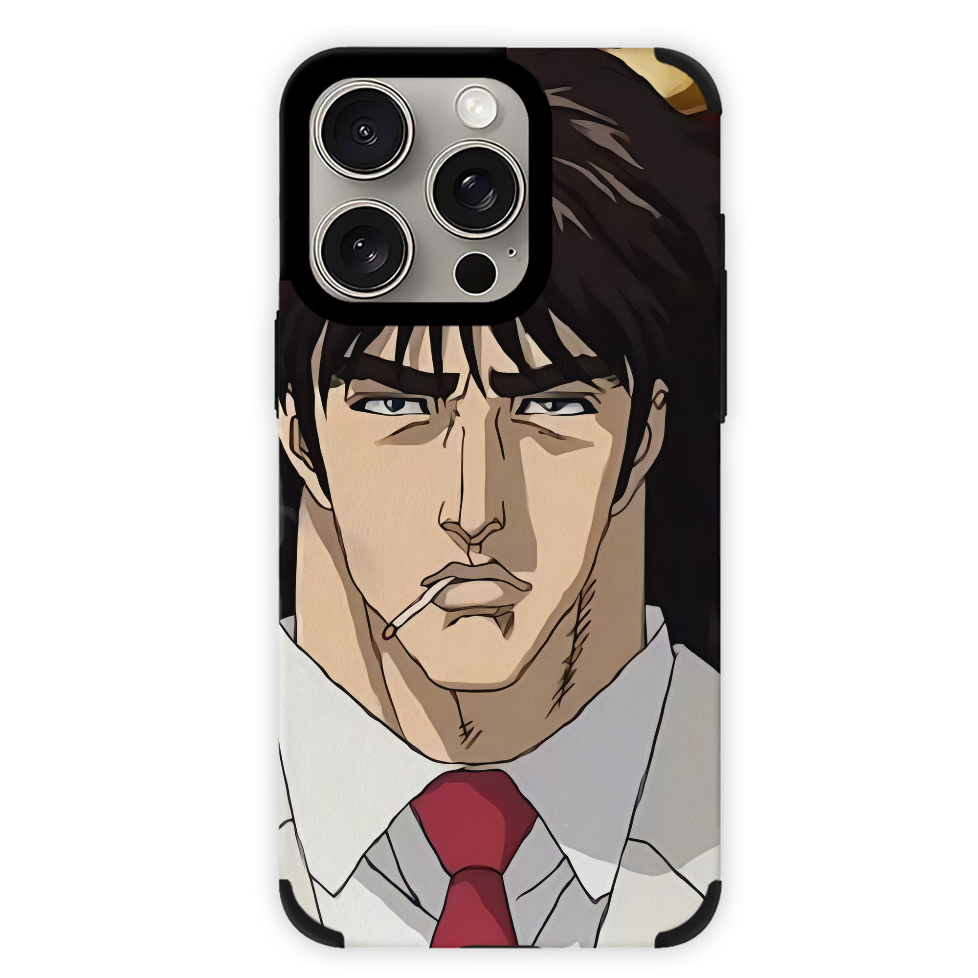 （画像用） 北斗の拳 Fist of the North Star 【iPhone15ProMax対応】 PUレザー スマホケース 耐衝撃＆黄変防止