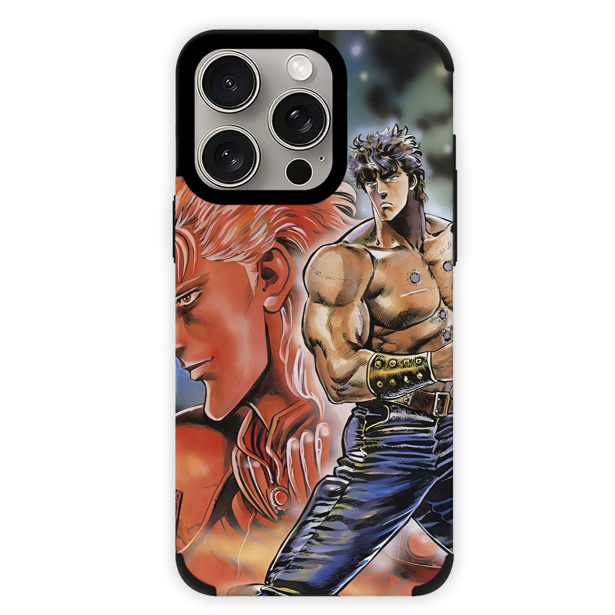 （画像用） 北斗の拳 Fist of the North Star 【iPhone15ProMax対応】 PUレザー スマホケース 耐衝撃＆黄変防止