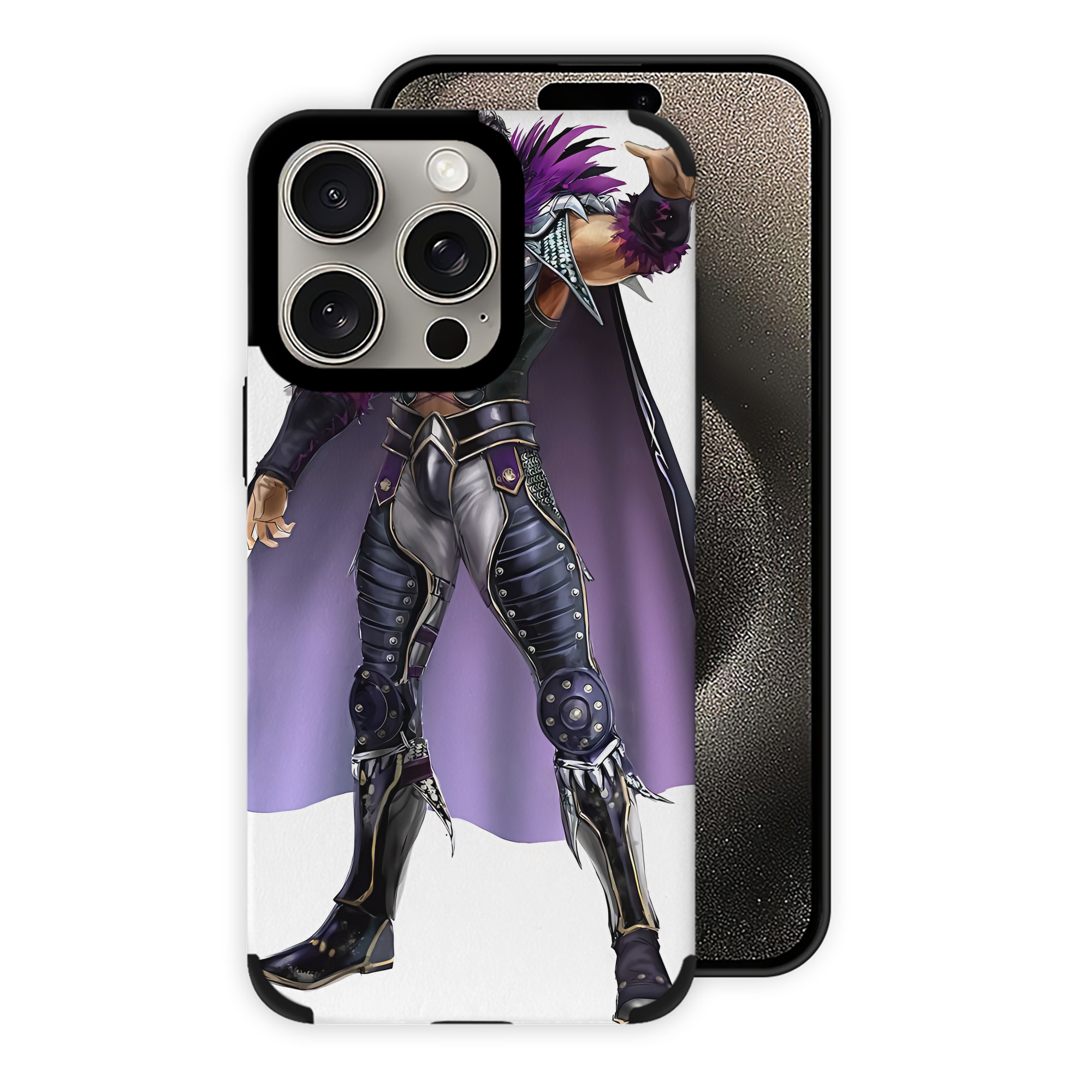 （画像用） 北斗の拳 Fist of the North Star 【iPhone15ProMax対応】 PUレザー スマホケース 耐衝撃＆黄変防止