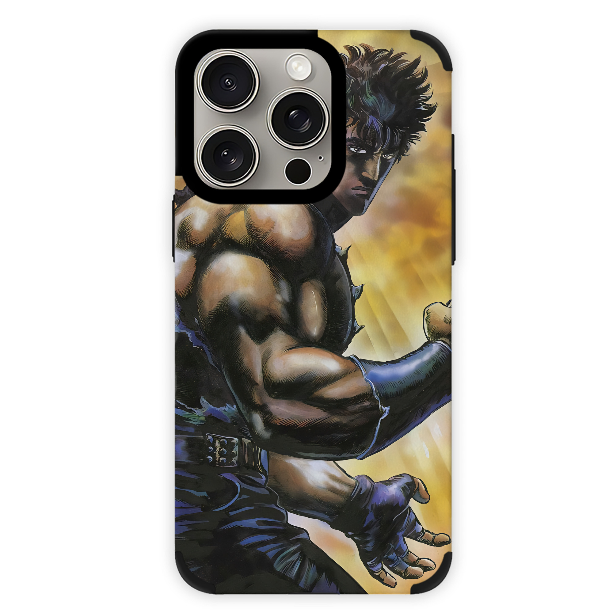 （画像用） 北斗の拳 Fist of the North Star 【iPhone15ProMax対応】 PUレザー スマホケース 耐衝撃＆黄変防止