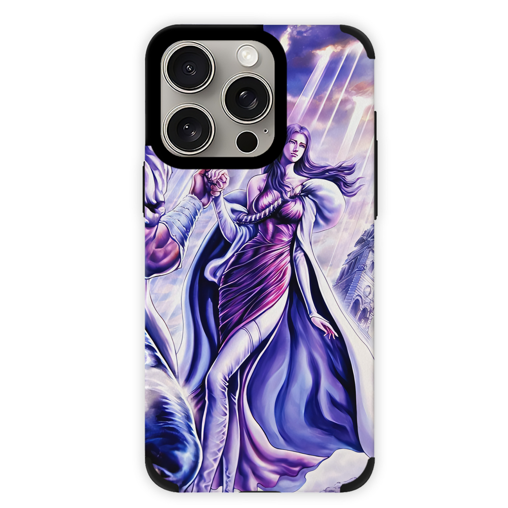 （画像用） 北斗の拳 Fist of the North Star 【iPhone15ProMax対応】 PUレザー スマホケース 耐衝撃＆黄変防止