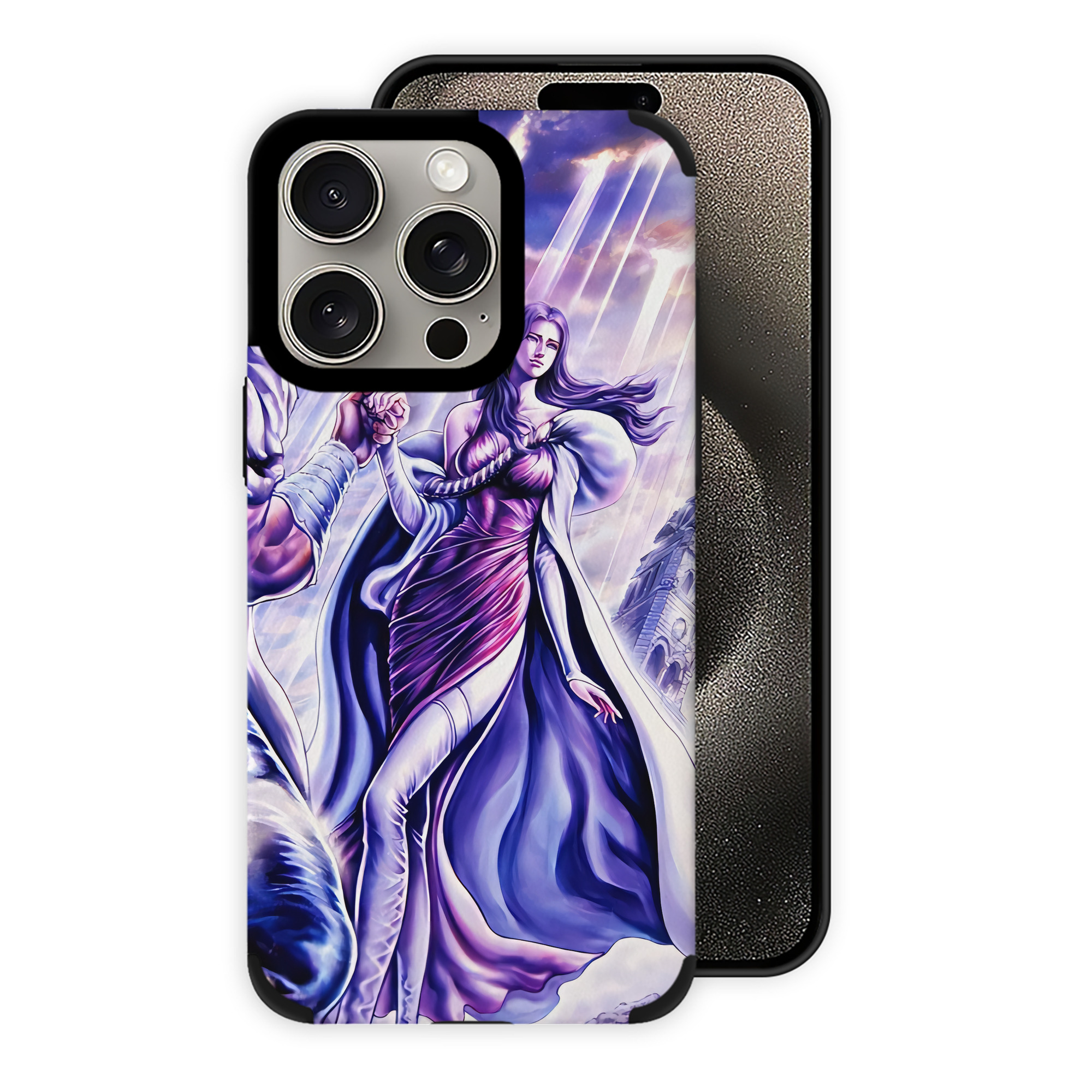 （画像用） 北斗の拳 Fist of the North Star 【iPhone15ProMax対応】 PUレザー スマホケース 耐衝撃＆黄変防止