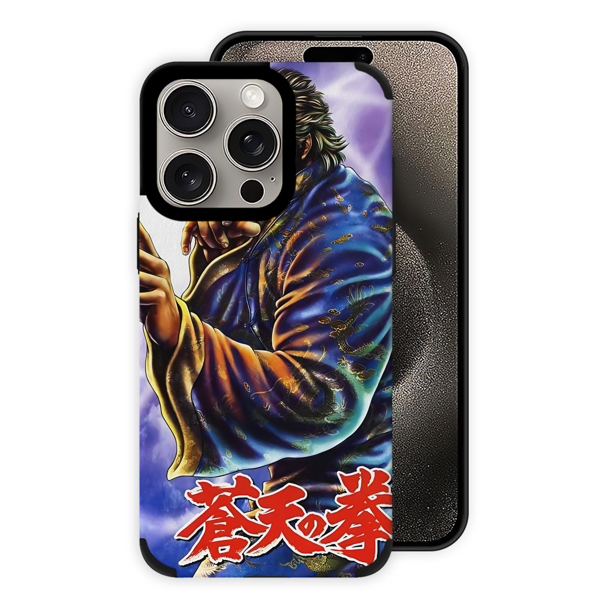 （画像用） 北斗の拳 Fist of the North Star 【iPhone15ProMax対応】 PUレザー スマホケース 耐衝撃＆黄変防止