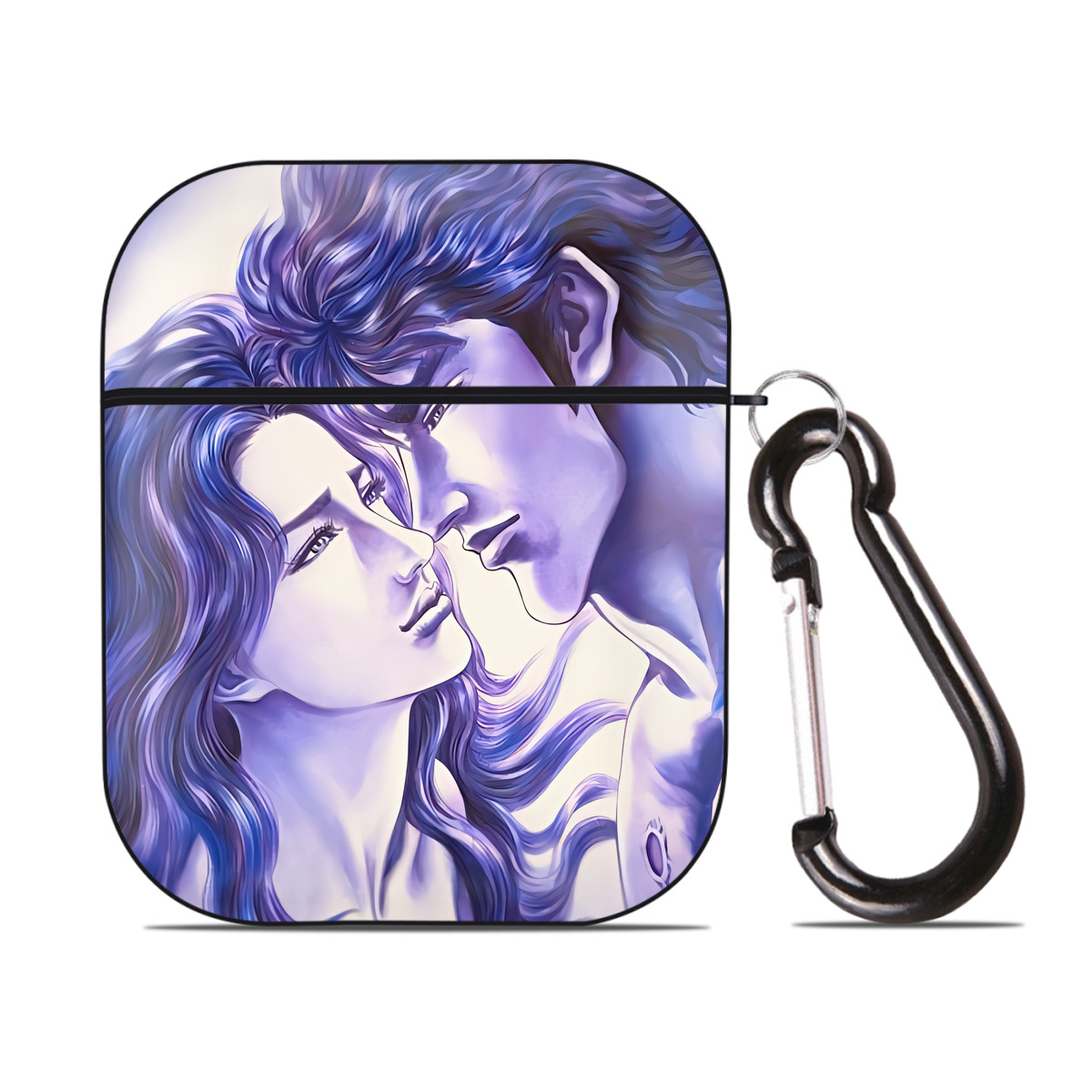 （画像用） 北斗の拳 Fist of the North Star AirPods 第2世代保護ケース ハードシェル ブラック 耐衝撃・防指紋・カラビナ付き