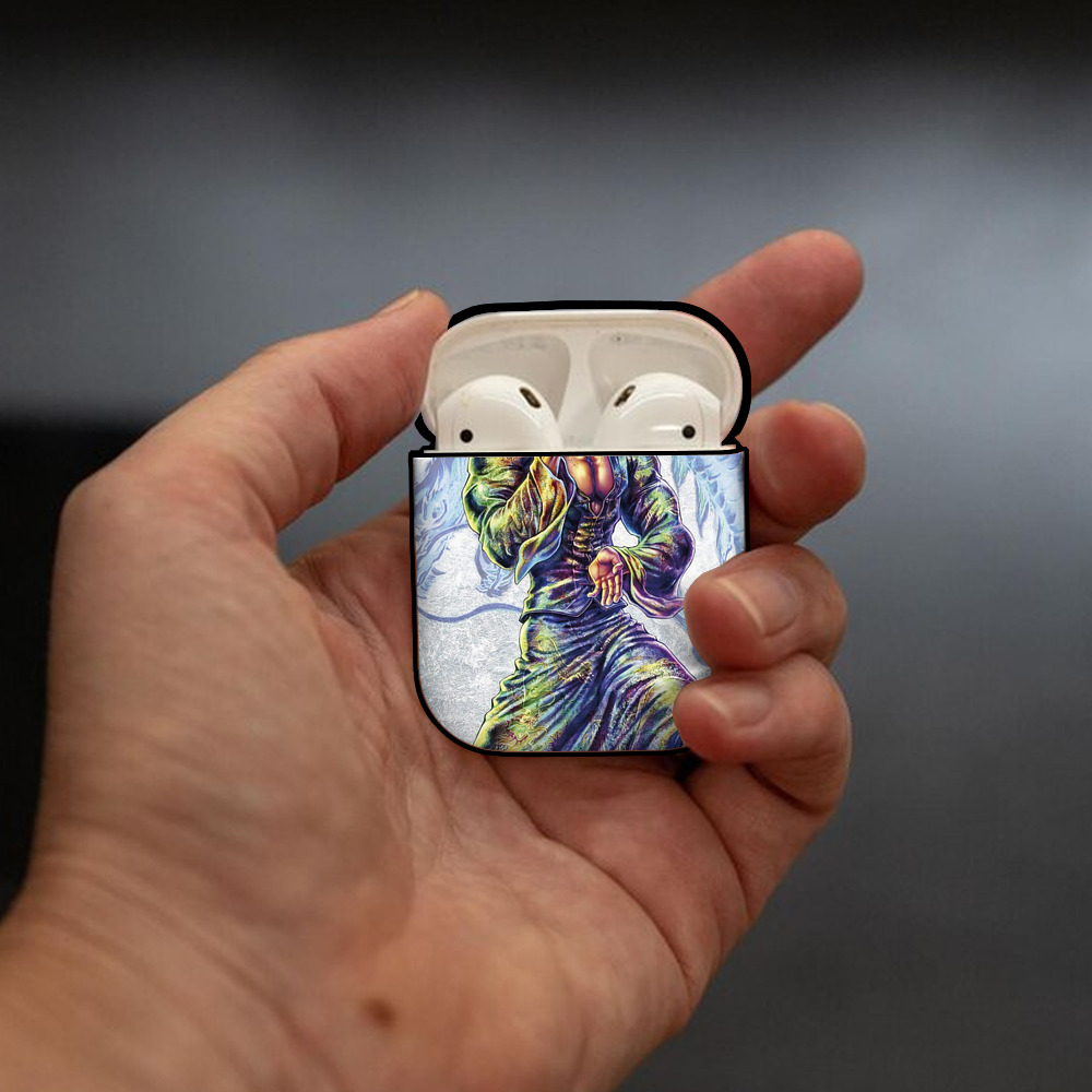 北斗の拳 Fist of the North Star AirPods 第2世代保護ケース ハードシェル ブラック 耐衝撃・防指紋・カラビナ付き
