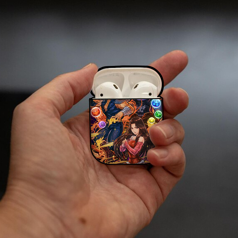 北斗の拳 Fist of the North Star AirPods 第2世代保護ケース ハードシェル ブラック 耐衝撃・防指紋・カラビナ付き