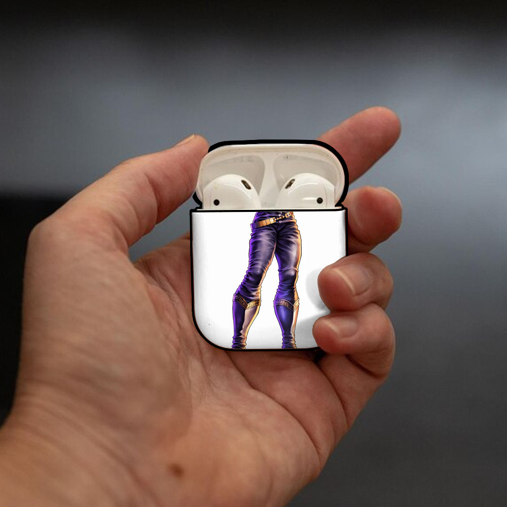 北斗の拳 Fist of the North Star AirPods 第2世代保護ケース ハードシェル ブラック 耐衝撃・防指紋・カラビナ付き